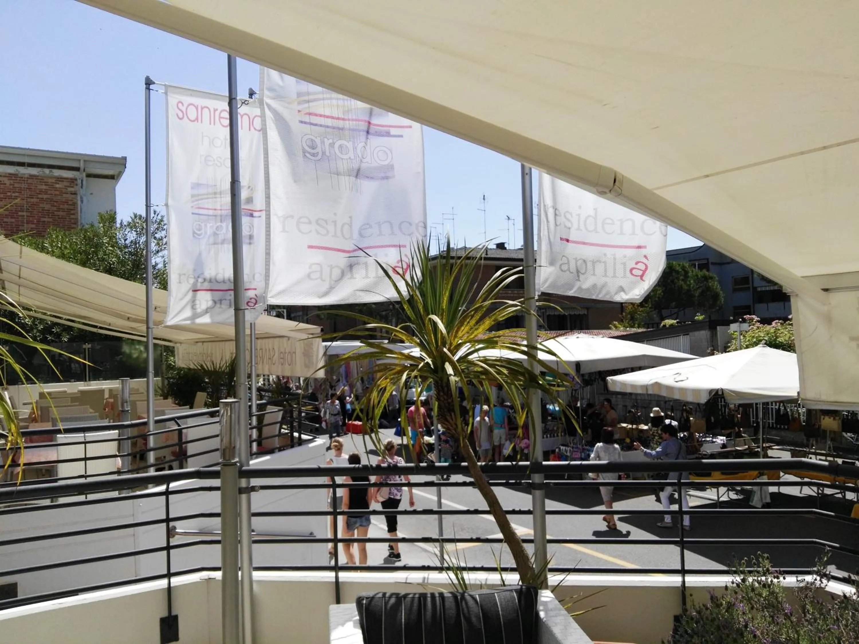 Balcony/Terrace in Hotel Residence Sanremo