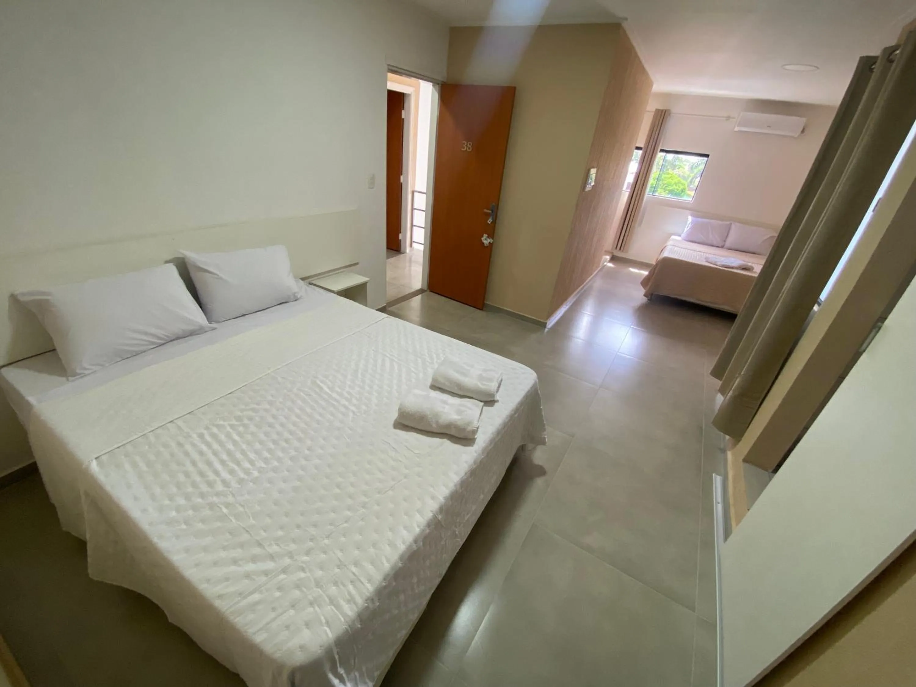 Bed in Hotel Sur Brasil