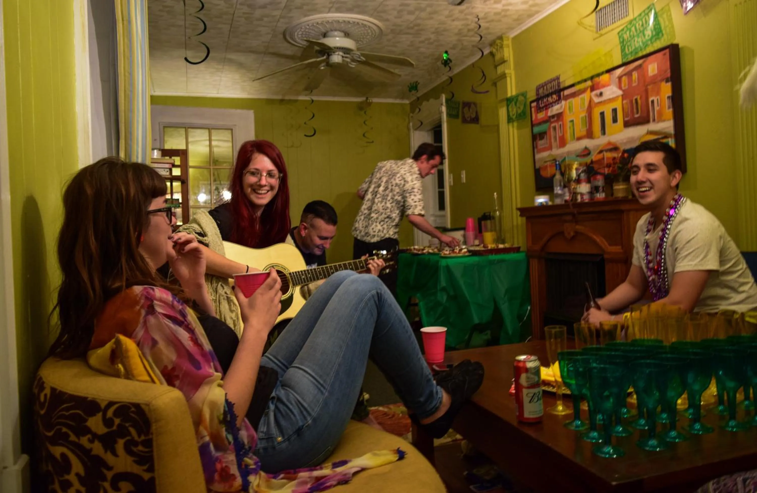 Evening entertainment in Madame Isabelle's House