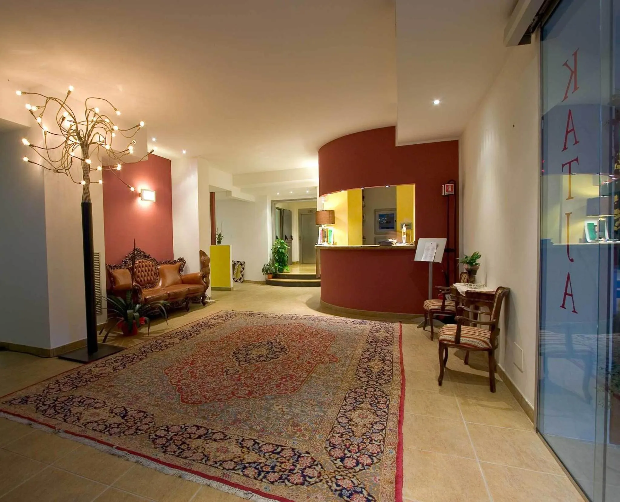 Lobby or reception in Hotel Katja