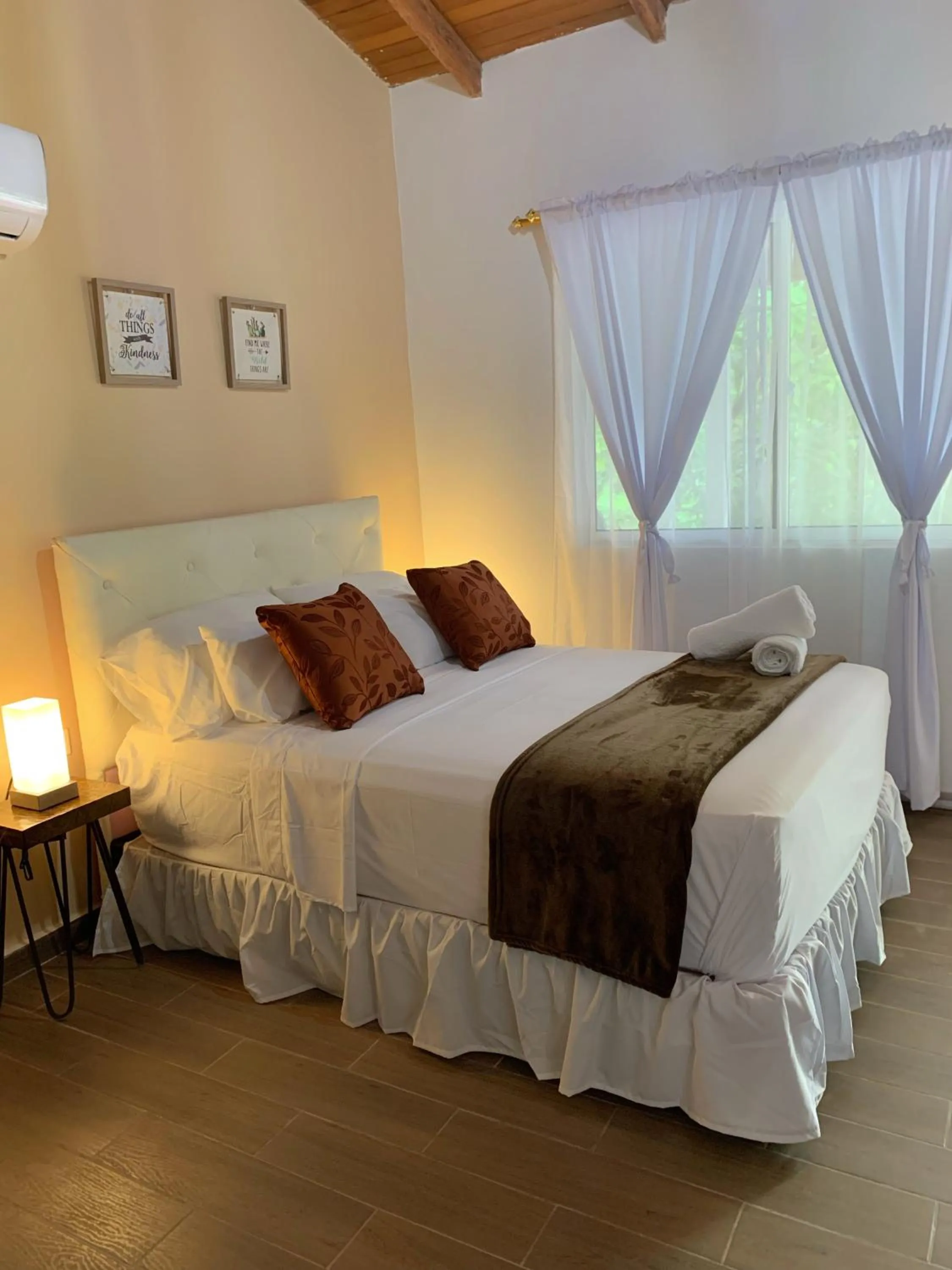 Bed in Hotel La Casablanca Tayrona