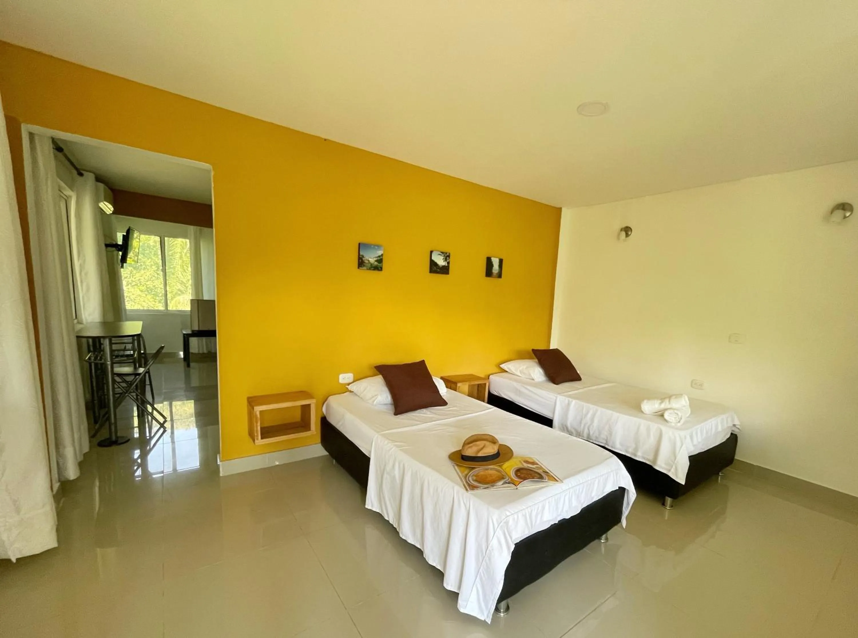 Bed in Hotel La Casablanca Tayrona