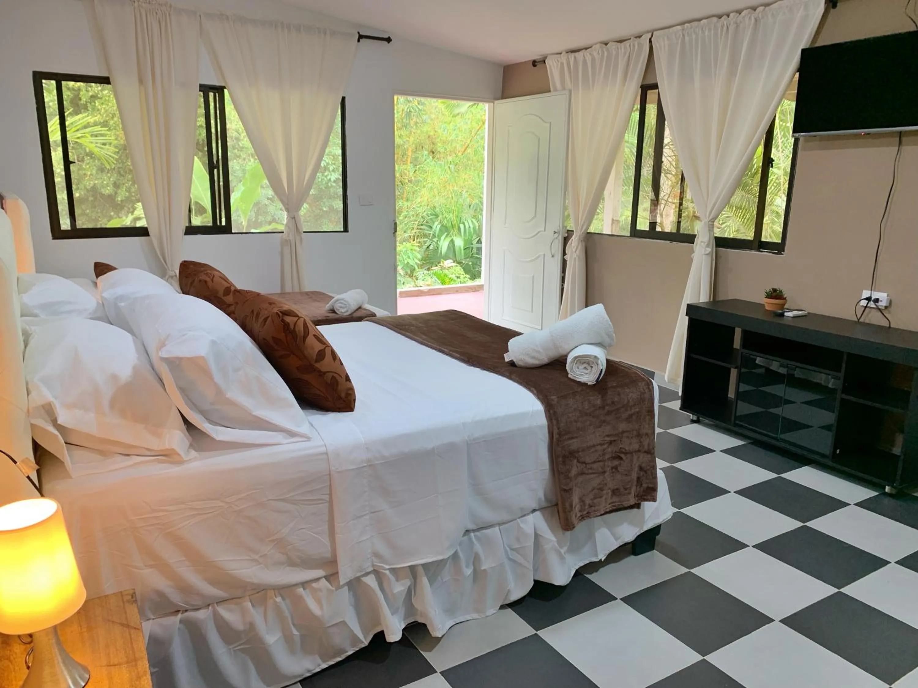 Bed in Hotel La Casablanca Tayrona