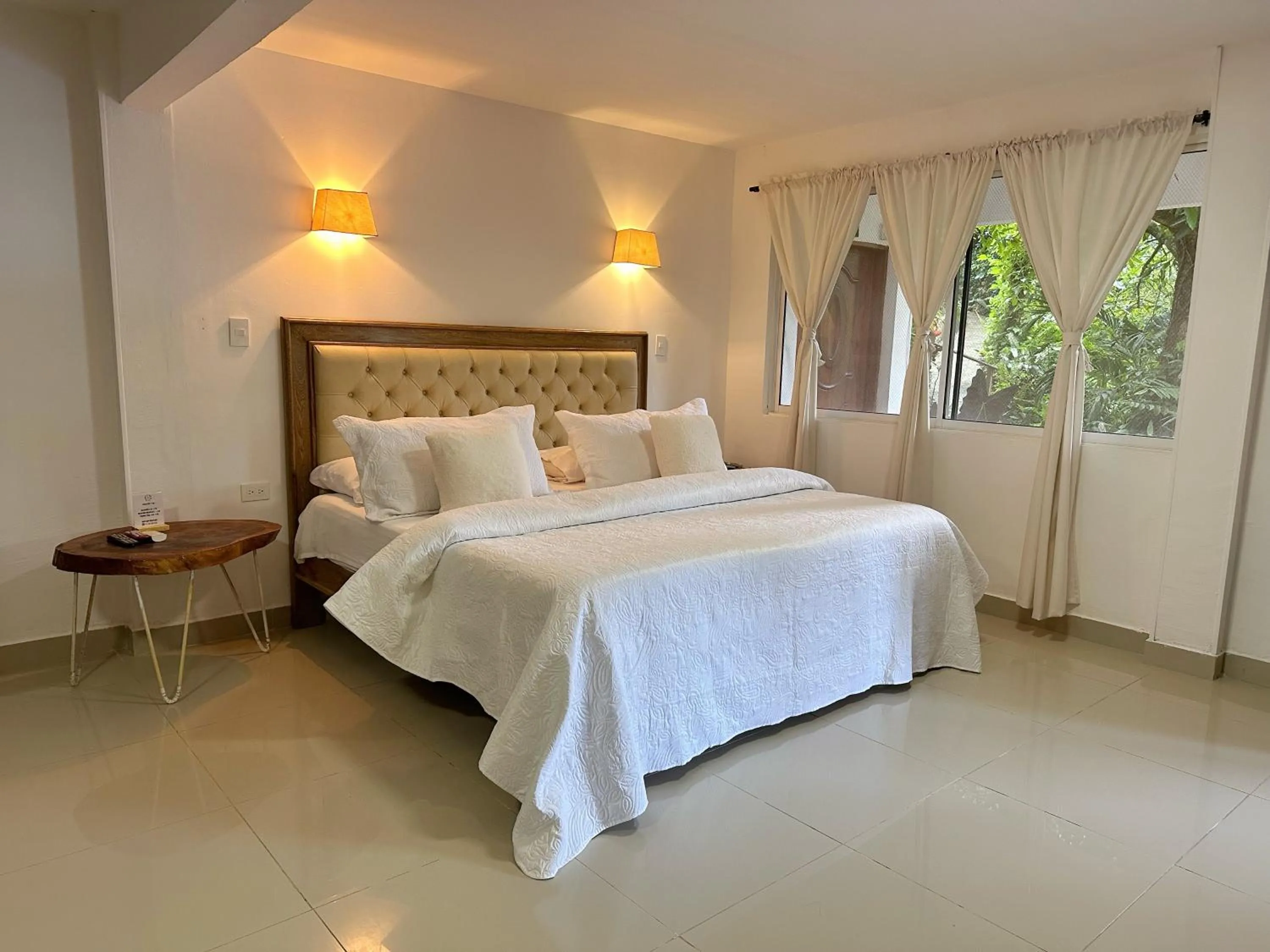 Bed in Hotel La Casablanca Tayrona