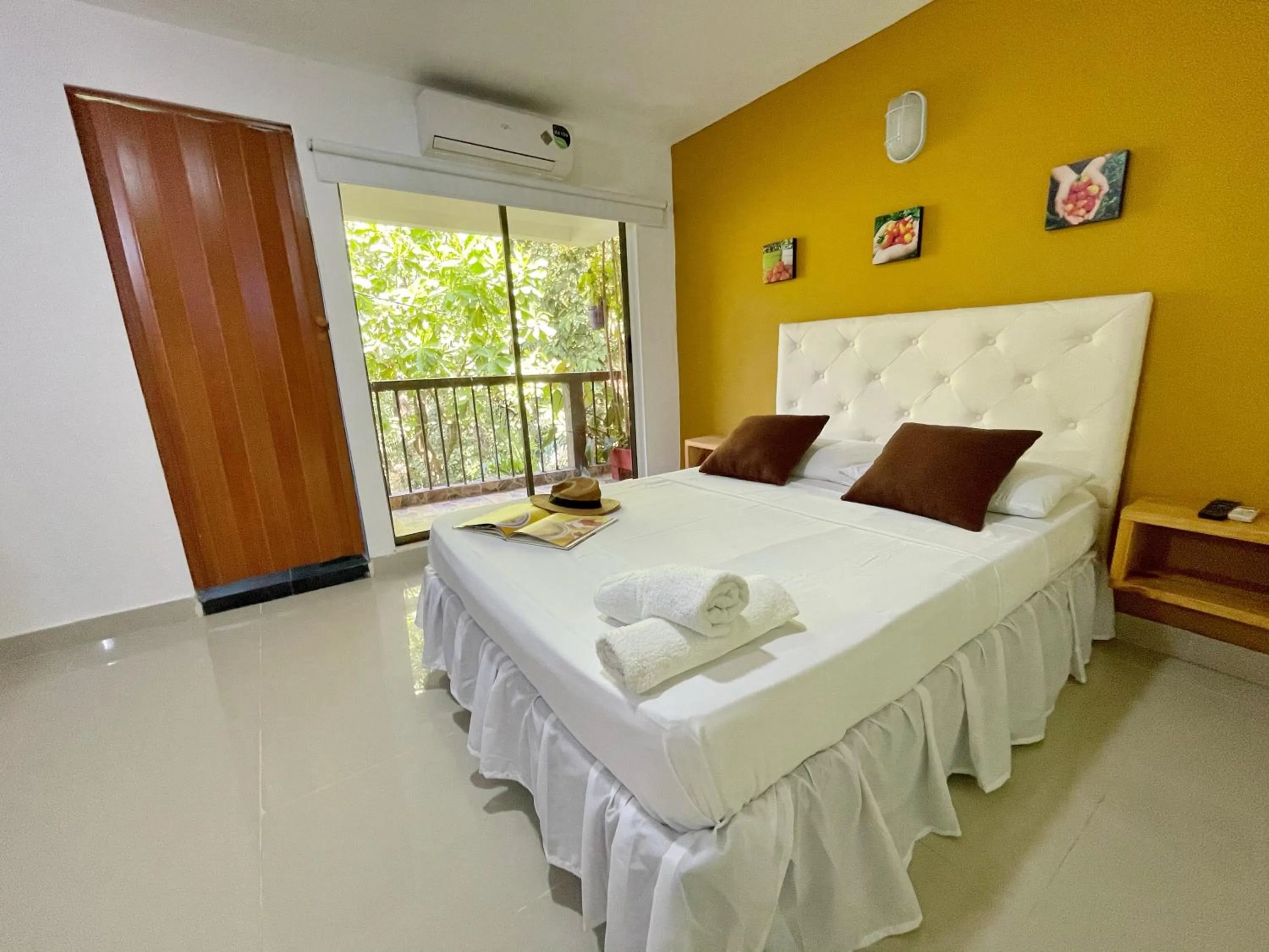 Bed in Hotel La Casablanca Tayrona