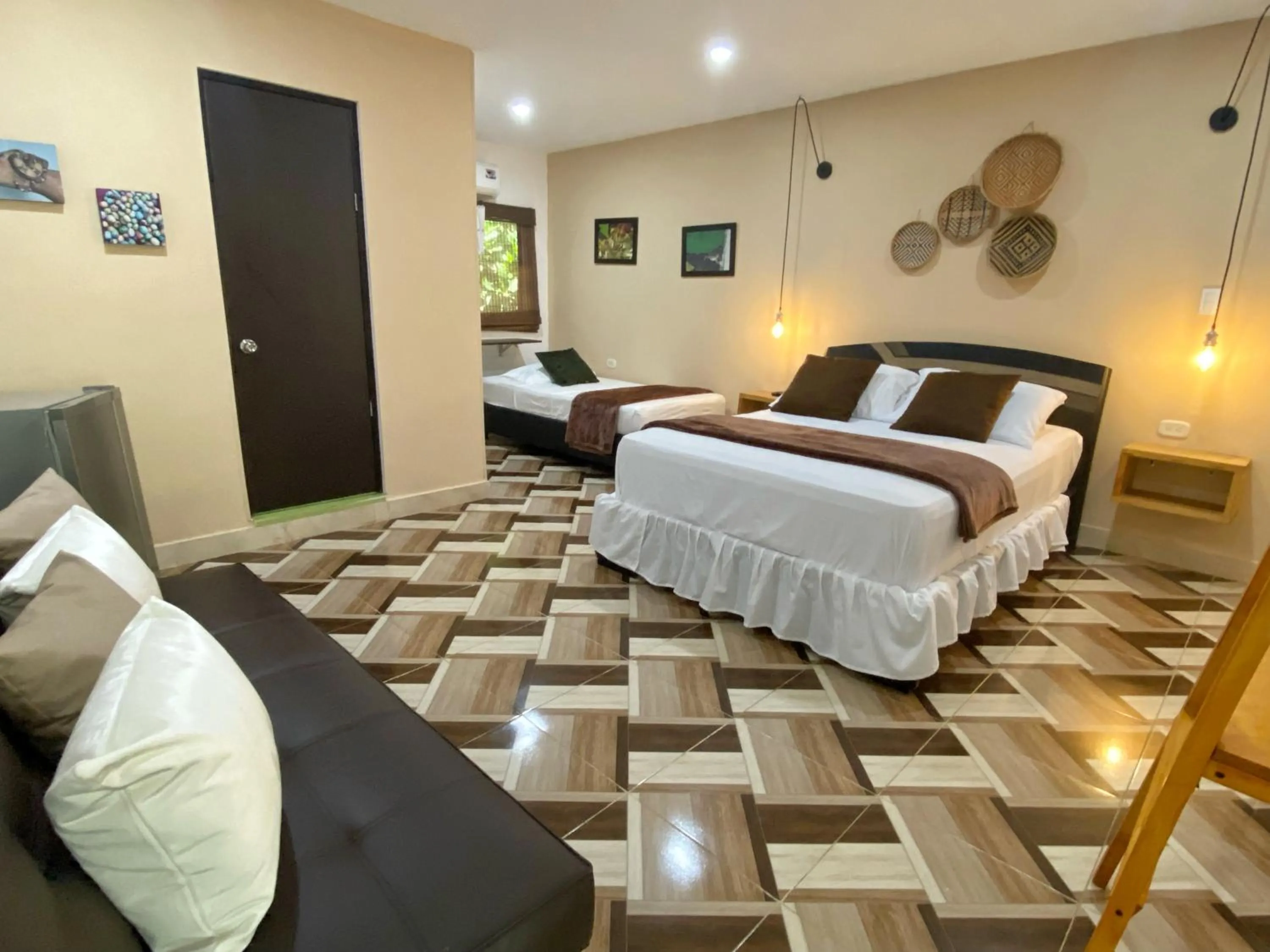 Bed in Hotel La Casablanca Tayrona