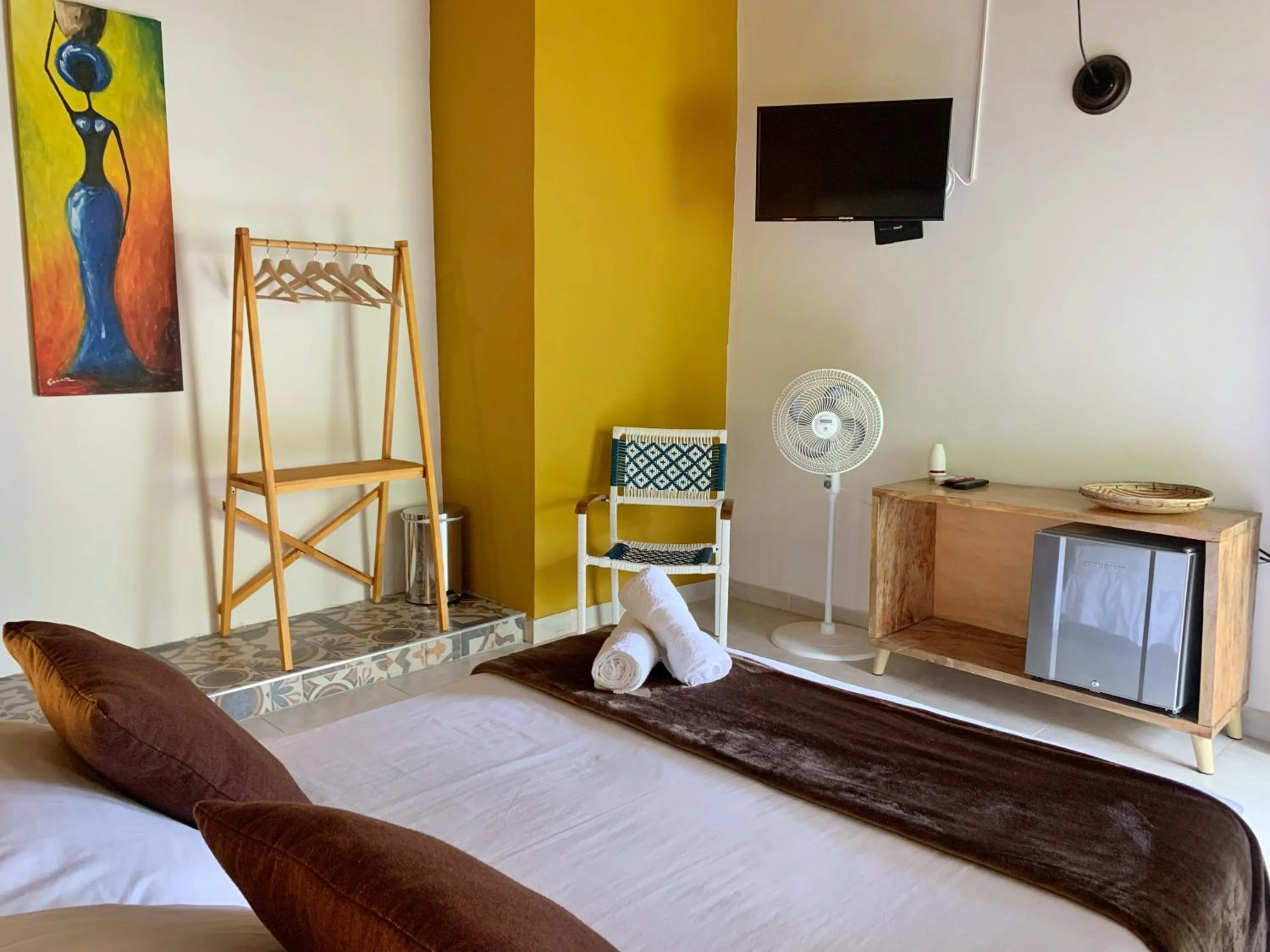 Bed in Hotel La Casablanca Tayrona