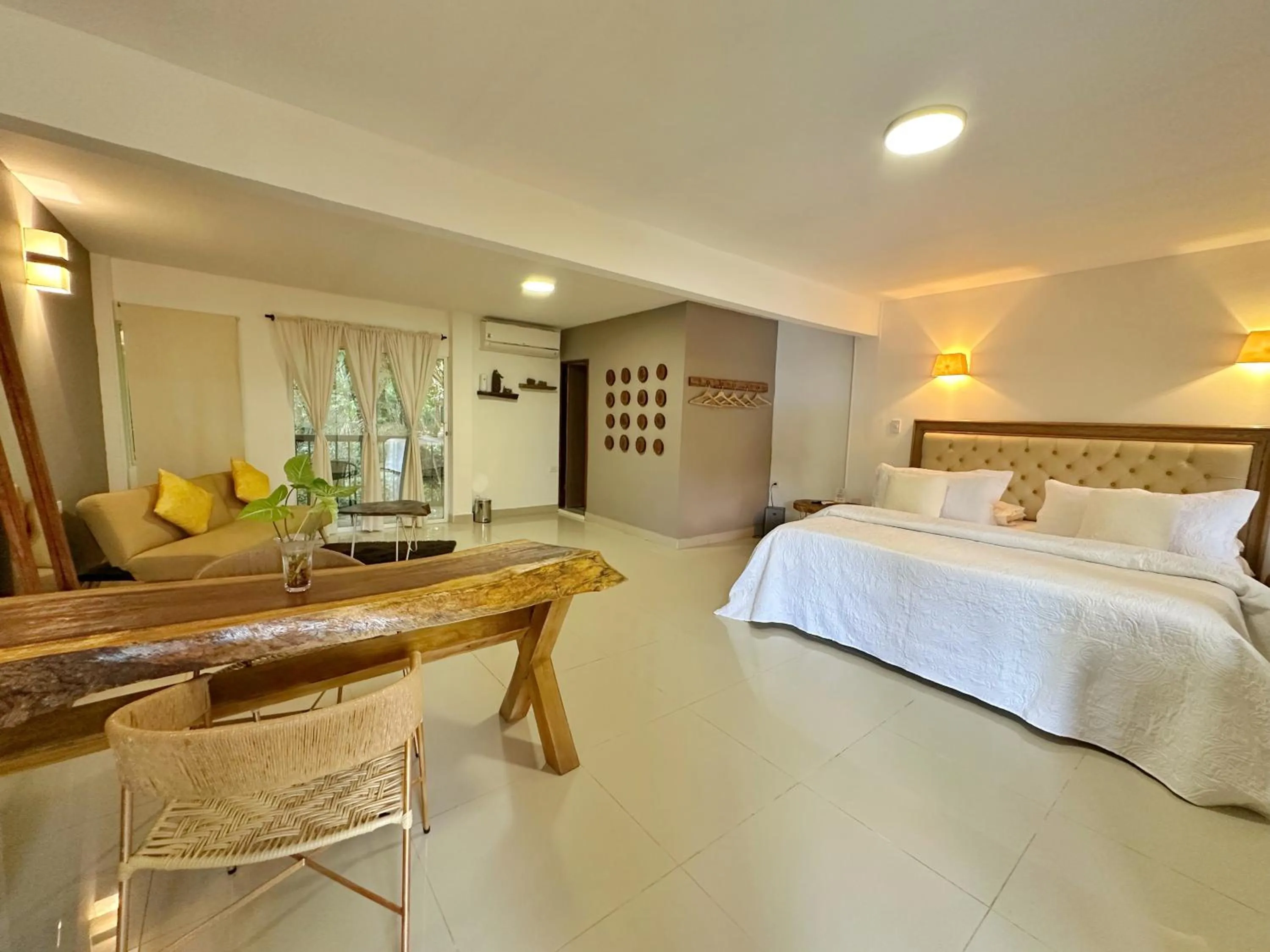 Bed in Hotel La Casablanca Tayrona