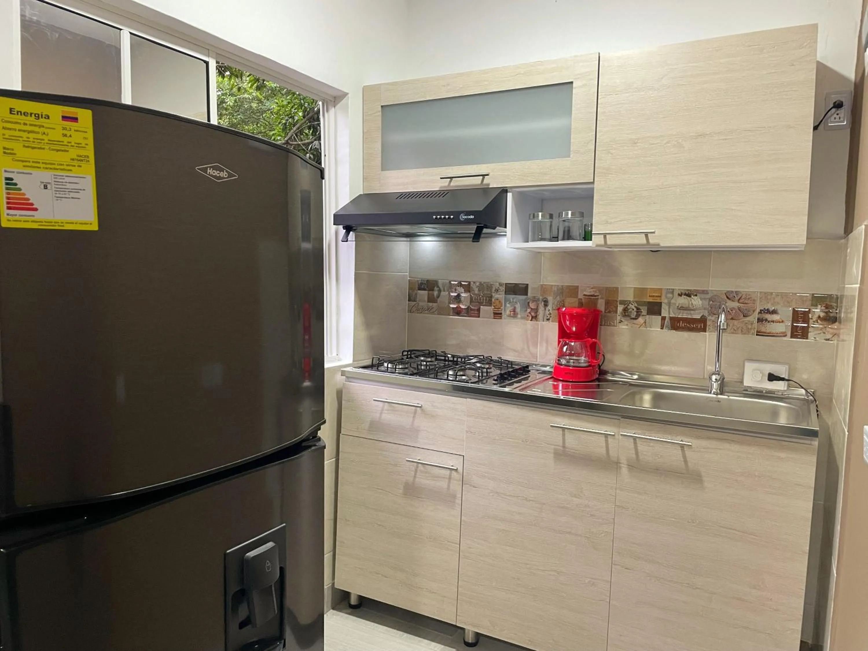 Kitchen or kitchenette in Hotel La Casablanca Tayrona