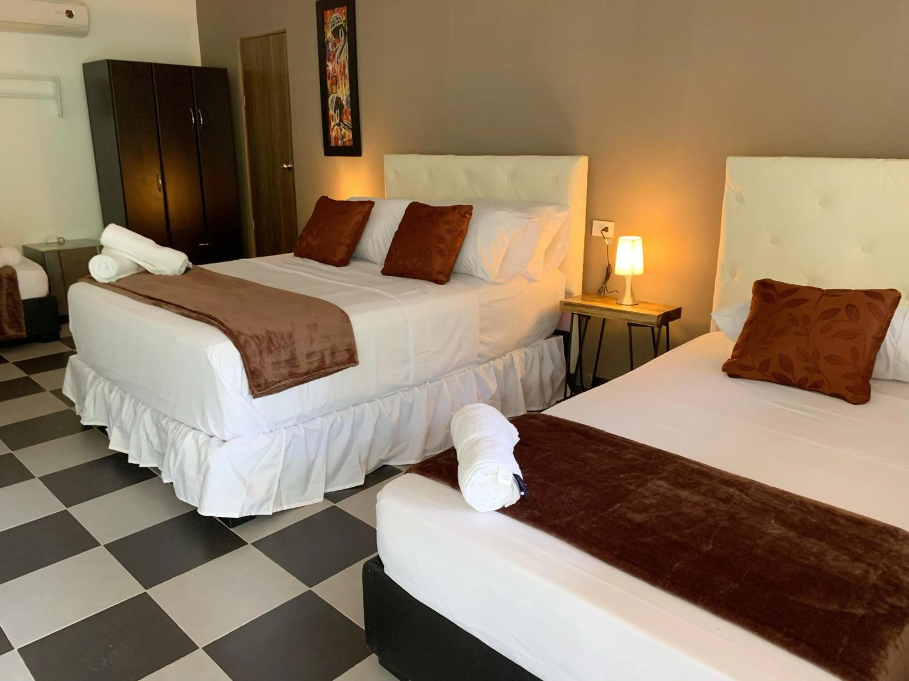 Bed in Hotel La Casablanca Tayrona