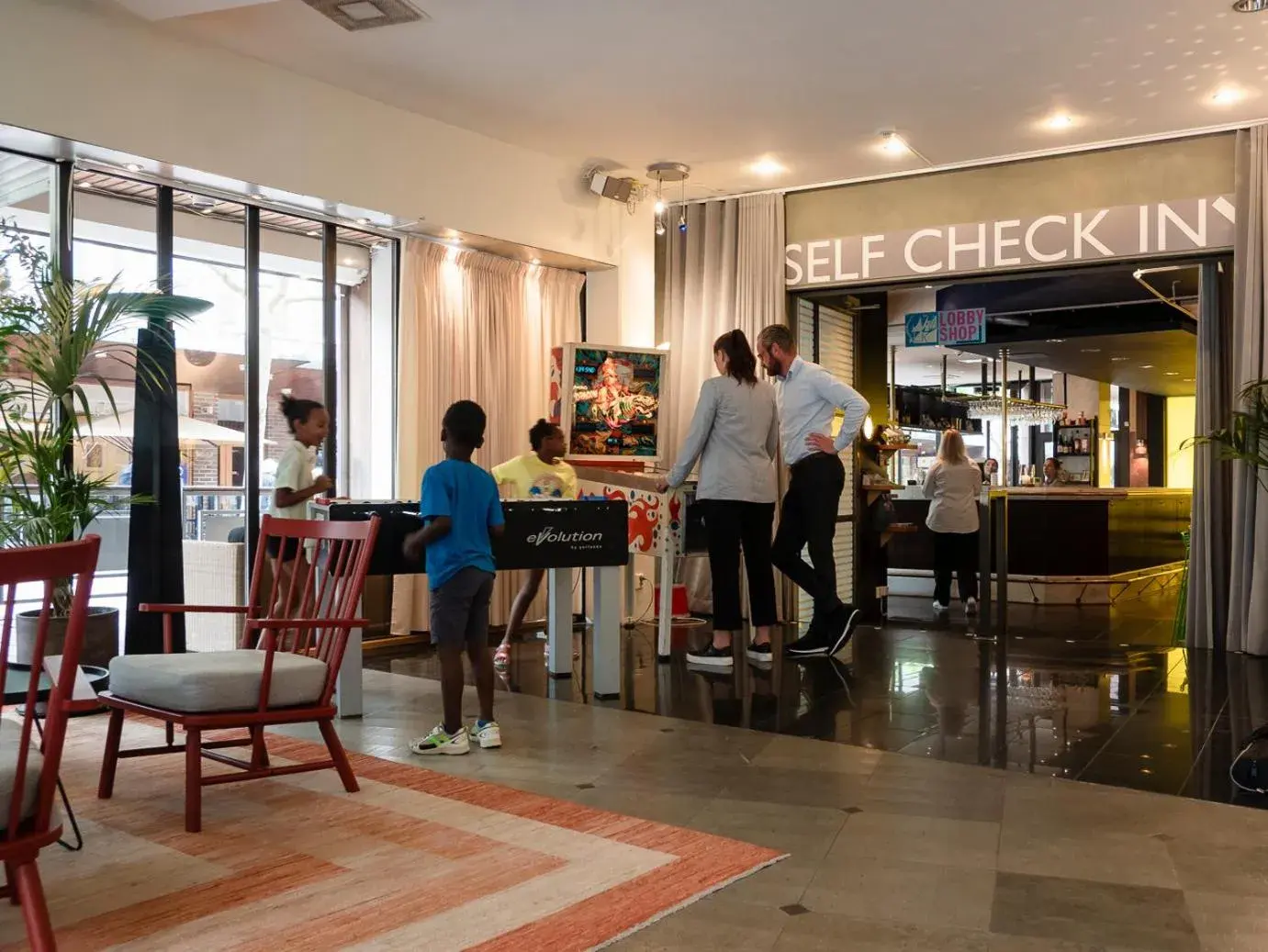 Lobby or reception in Hotel Lundia Lobby or reception in Hotel Lundia