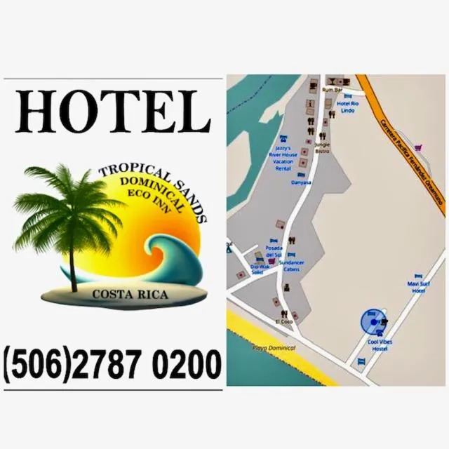 Property logo or sign in Hotel Tropical Sands Dominical
