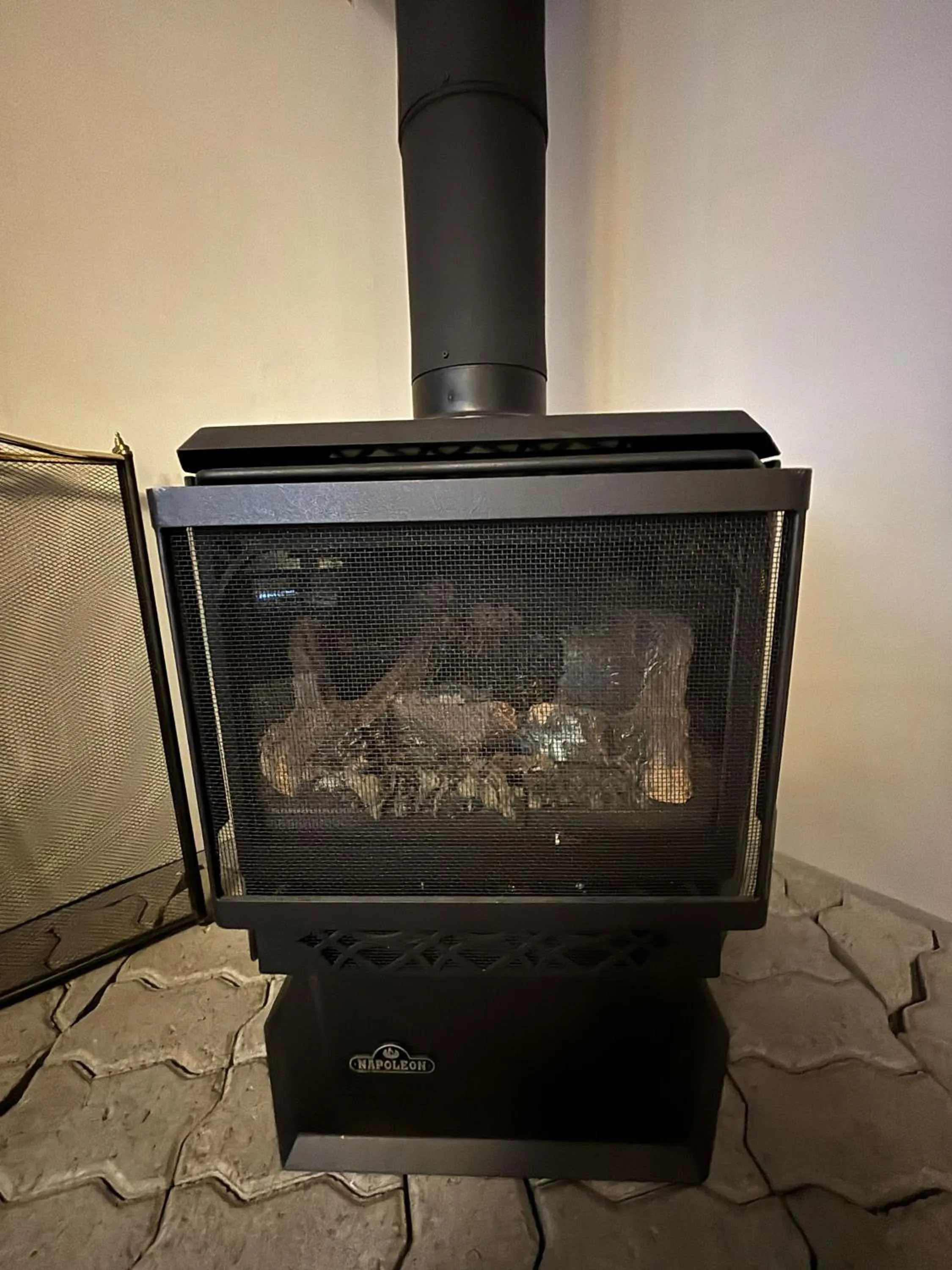 fireplace in Bed & Breakfast Monarch