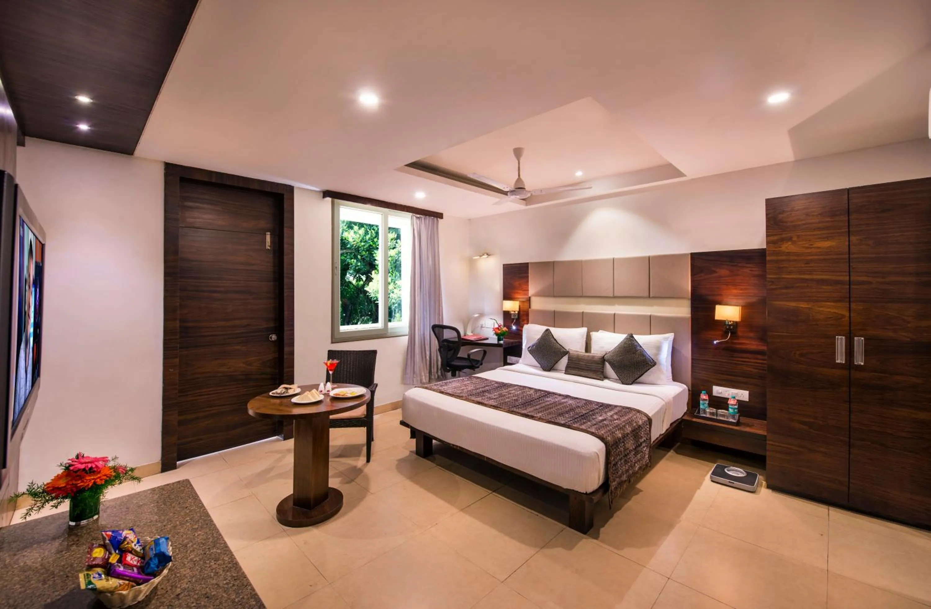 Garden view, Bed in Lords Eco Inn Bengaluru Jayanagar