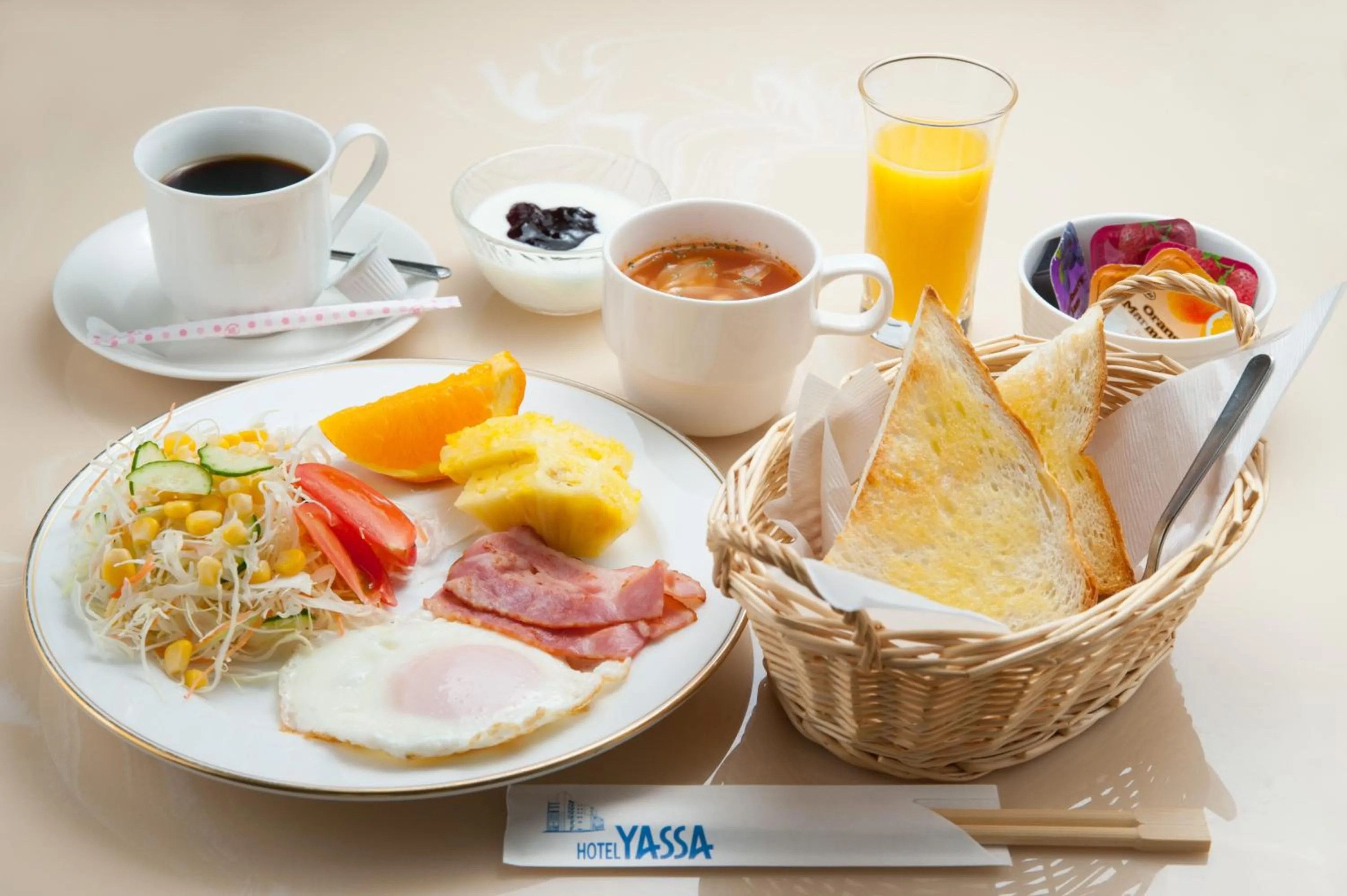 Continental breakfast in Hotel Yassa