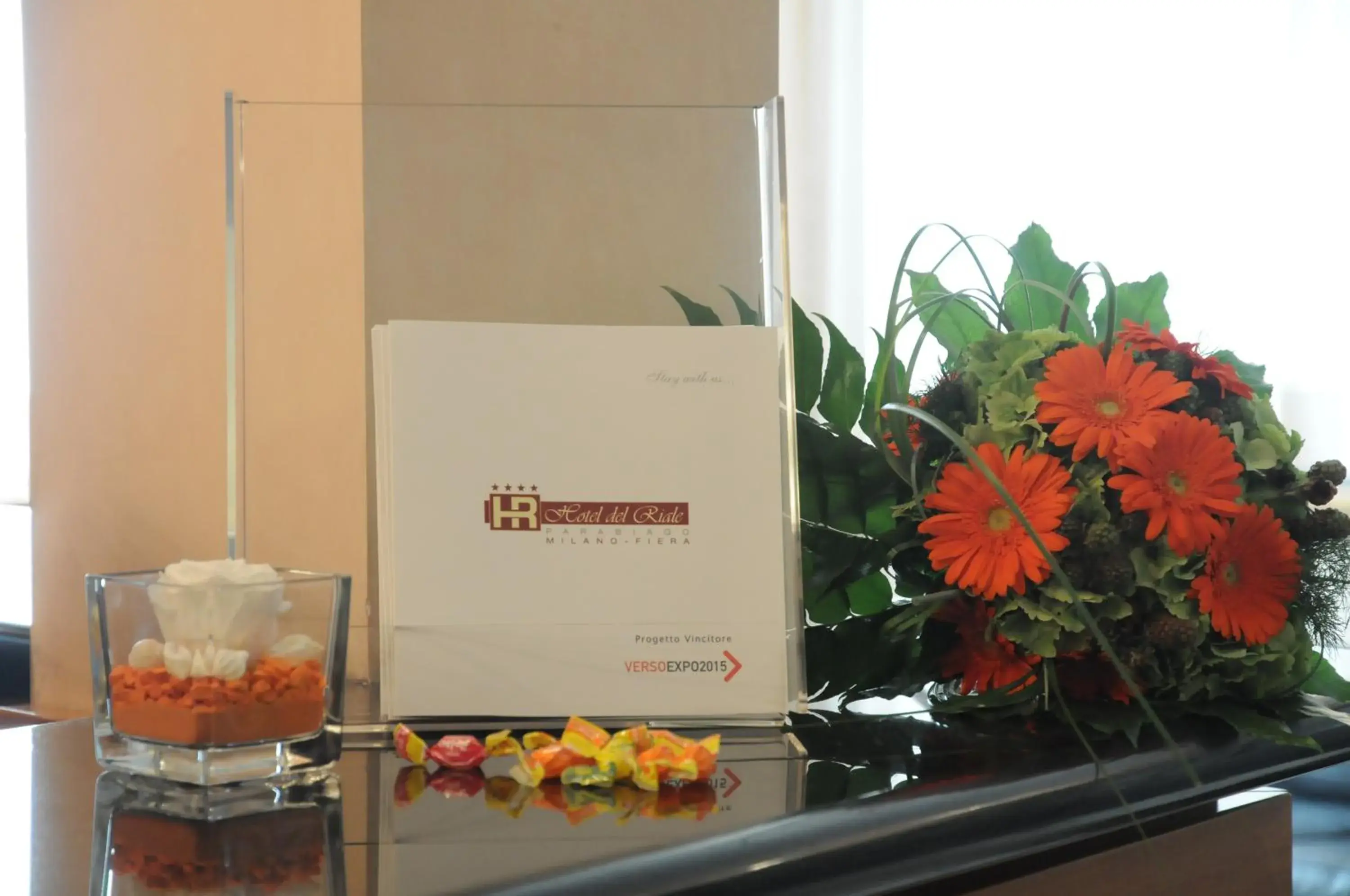 Lobby or reception in Hotel Del Riale Lobby or reception in Hotel Del Riale