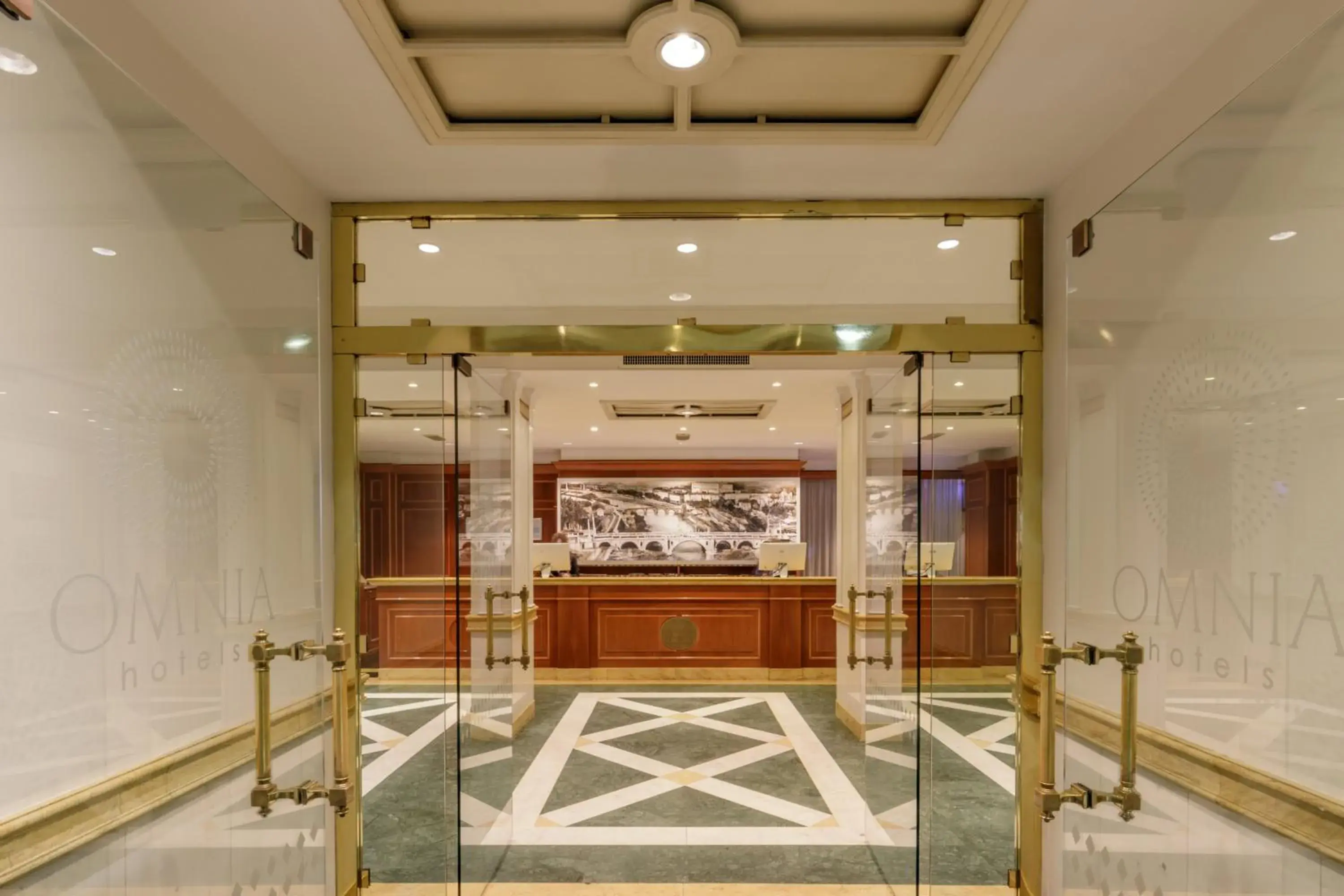 Lobby or reception in Grand Hotel Fleming by OMNIA hotels Lobby or reception in Grand Hotel Fleming by OMNIA hotels