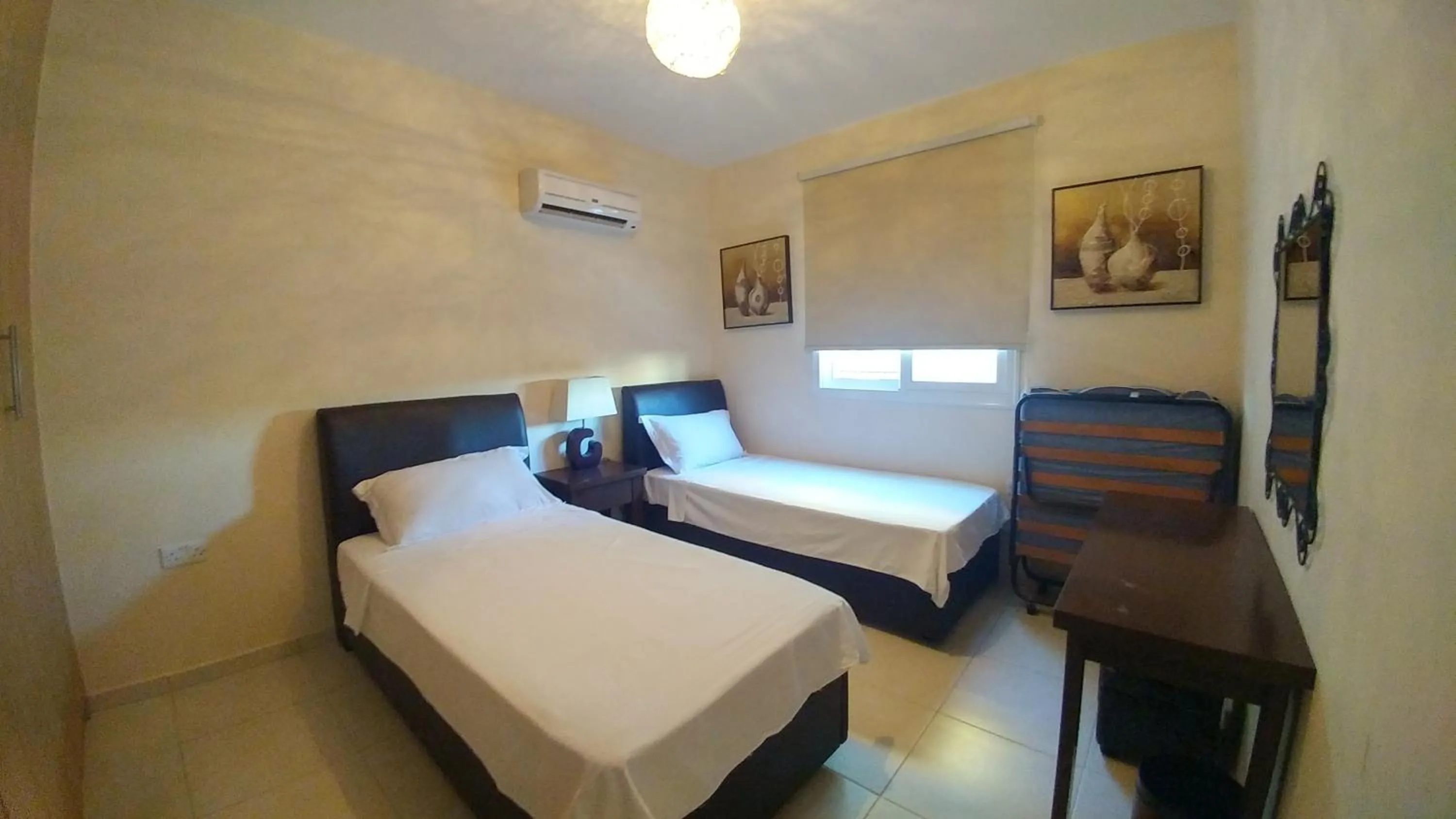Bedroom, Bed in Pyla Gardens D5