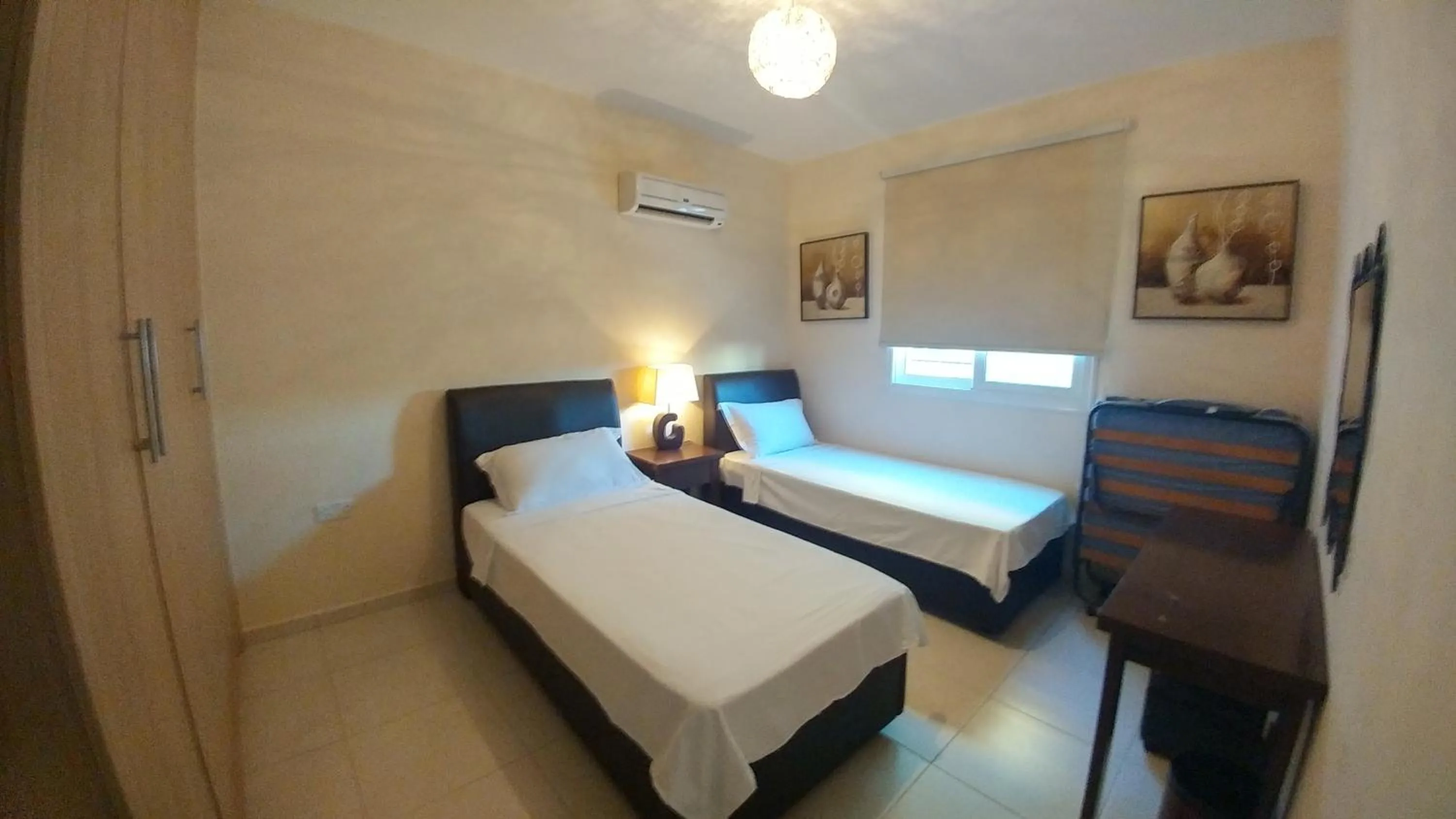 Bedroom, Bed in Pyla Gardens D5