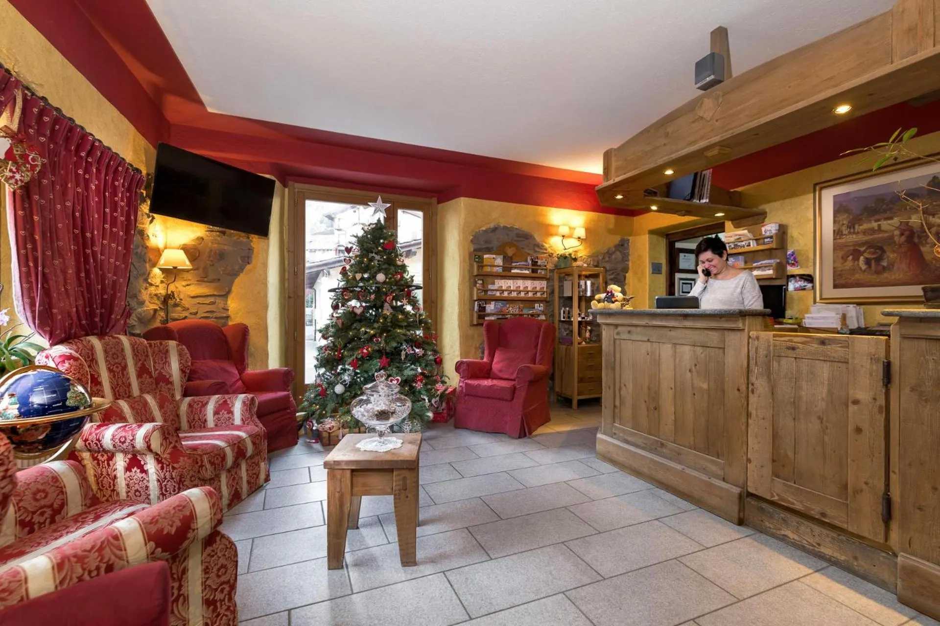 Lobby or reception in Locanda Bellevue