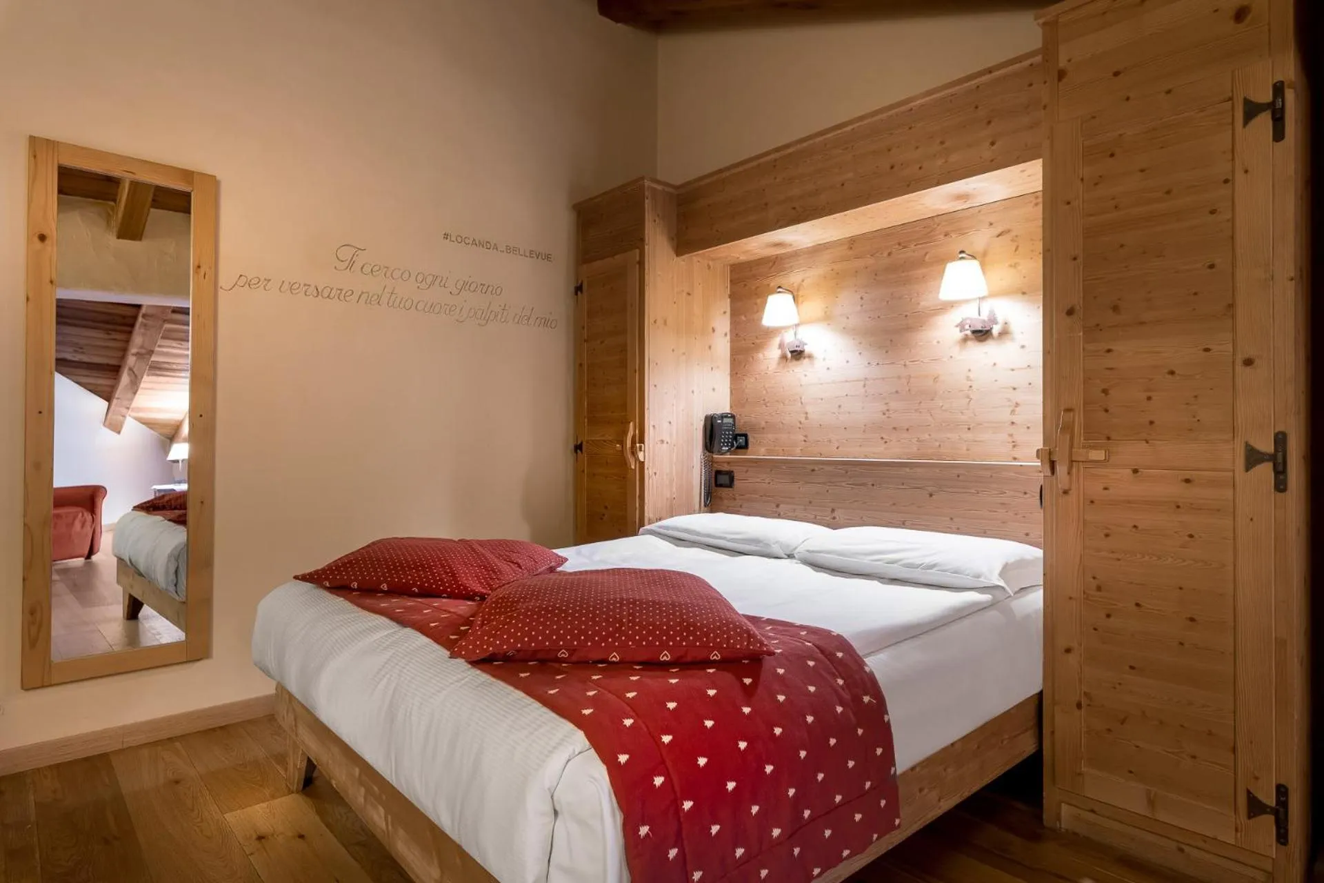 Photo of the whole room, Bed in Locanda Bellevue