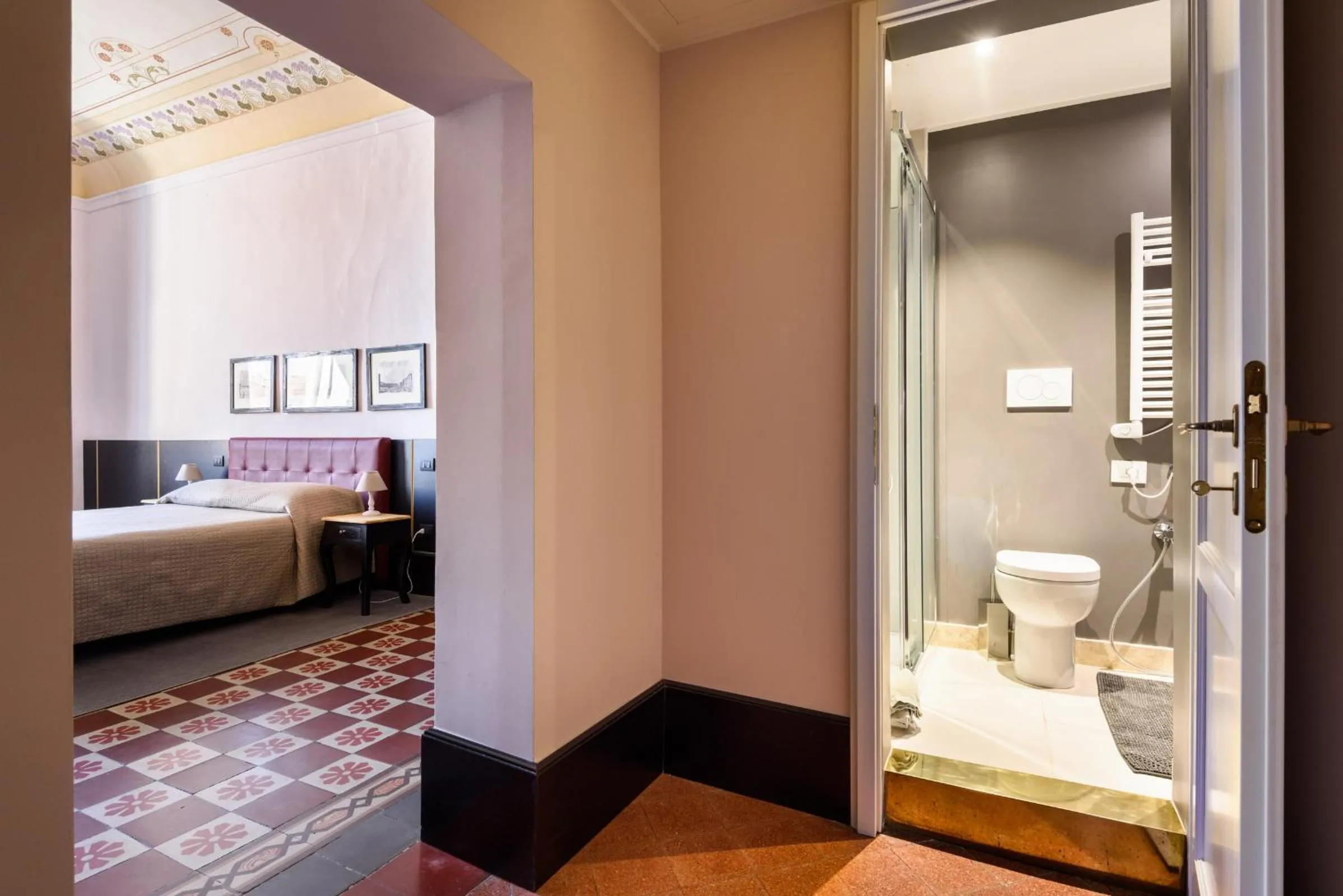 Bed in La Terrazza Sul Campo-Rooms Only