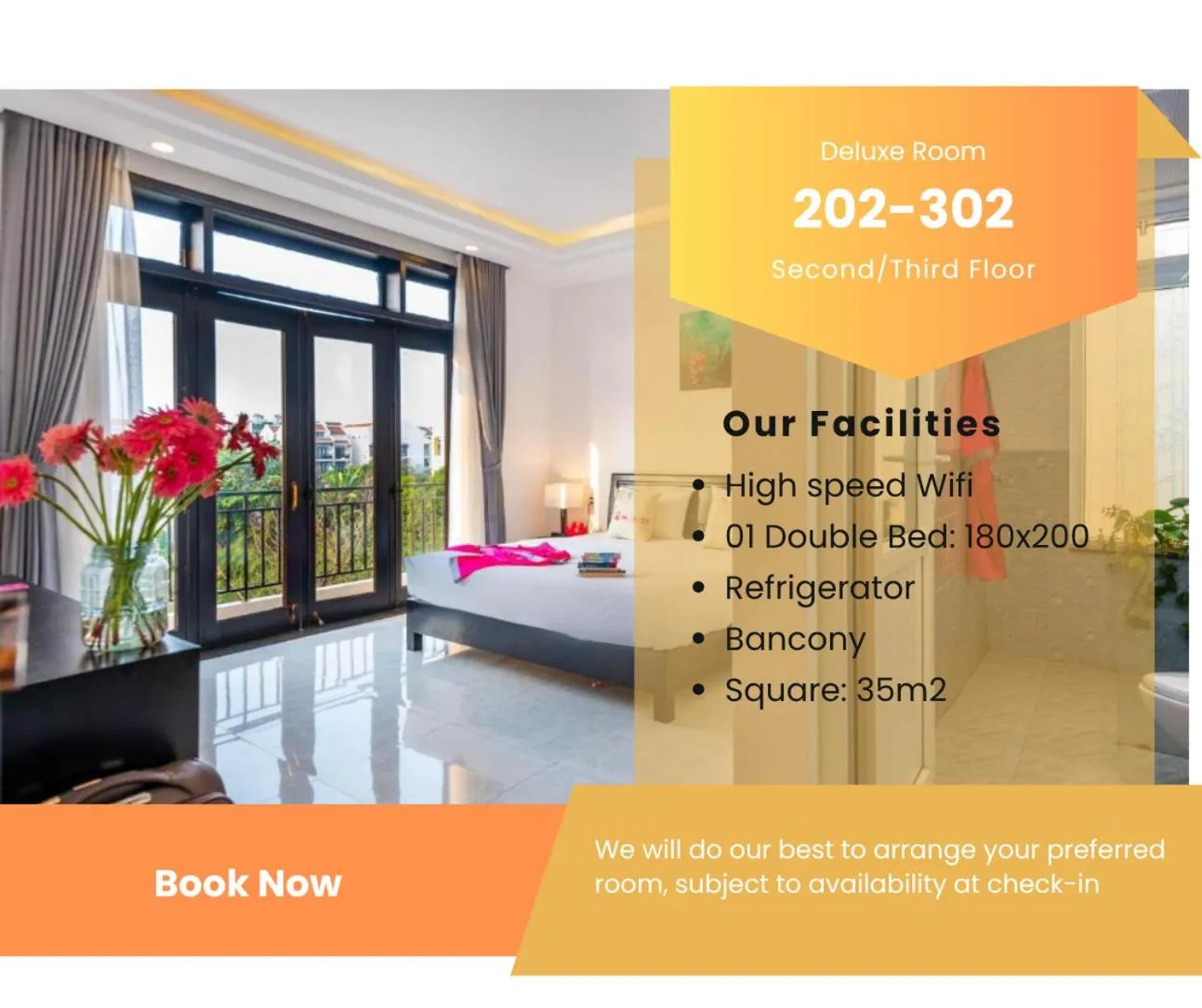 Area and facilities, Bed in Flamingo Villa Homestay - Big Rooms with Balcony - Close to Hoi An Old Town 200m & Temple Bridge - Large Outside Pool for Sun Bathing