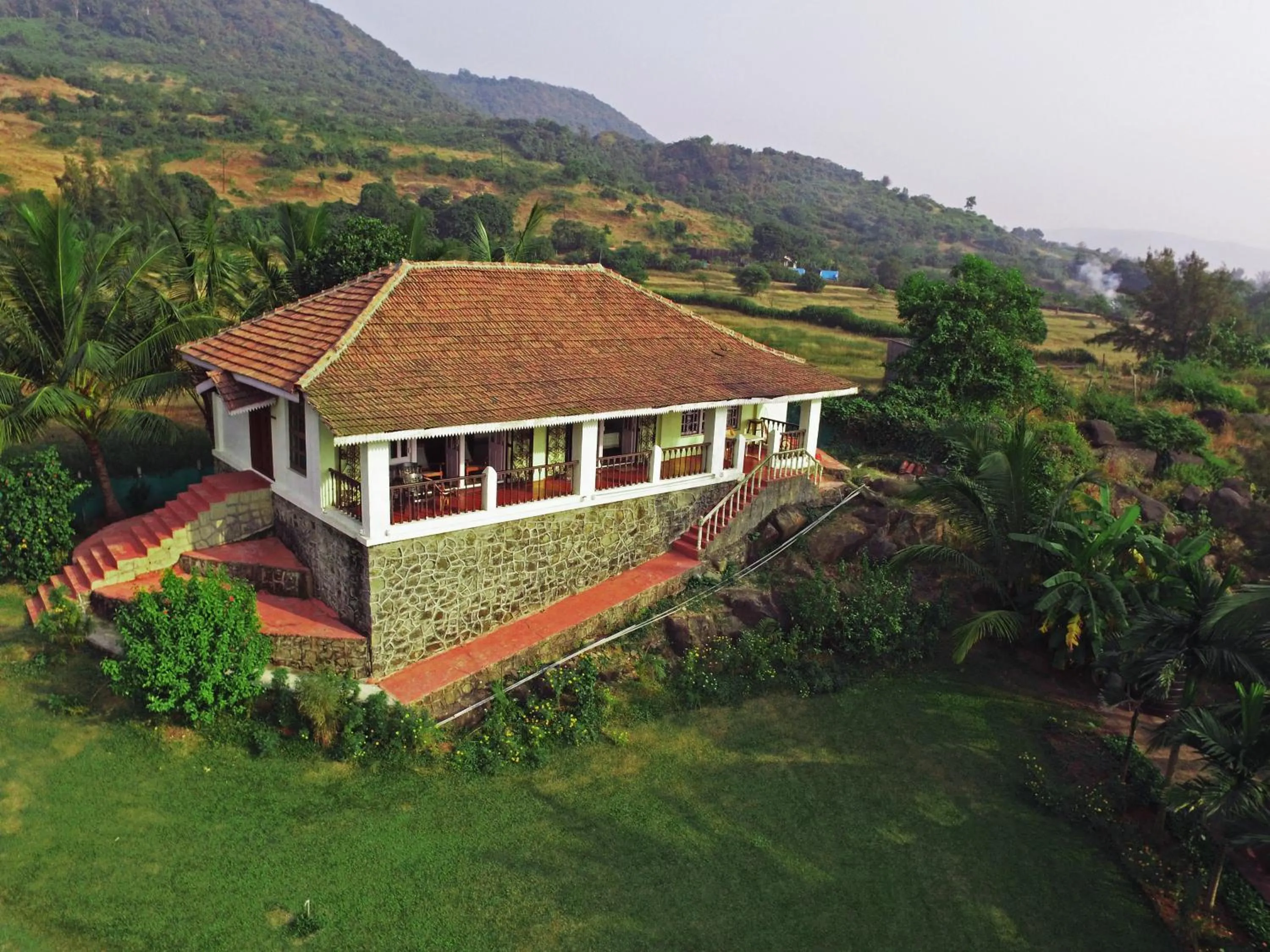 Property building in SaffronStays Salt Rim on the Beach, Korlai
