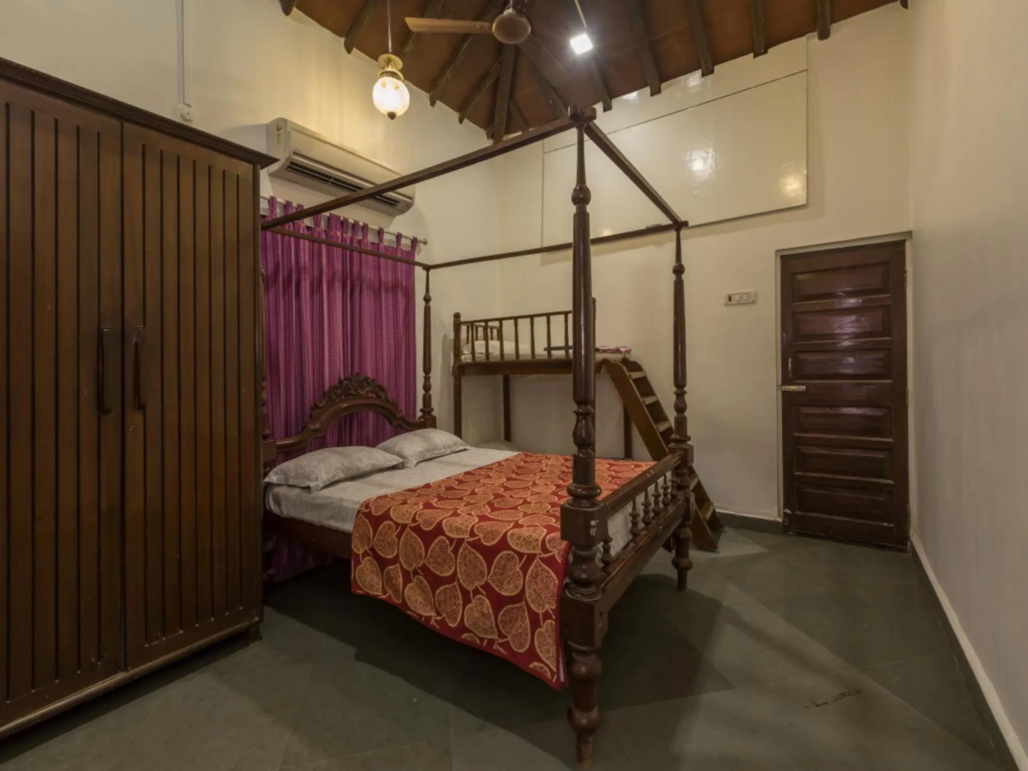 Photo of the whole room, Bed in SaffronStays Salt Rim on the Beach, Korlai