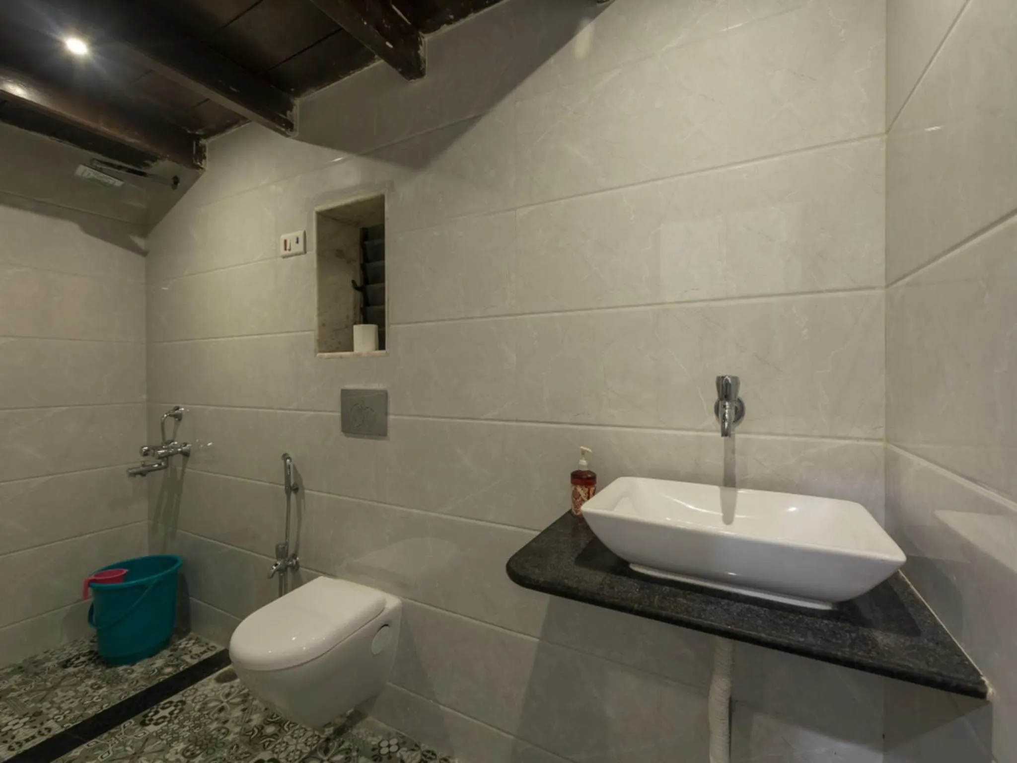 Bathroom in SaffronStays Salt Rim on the Beach, Korlai