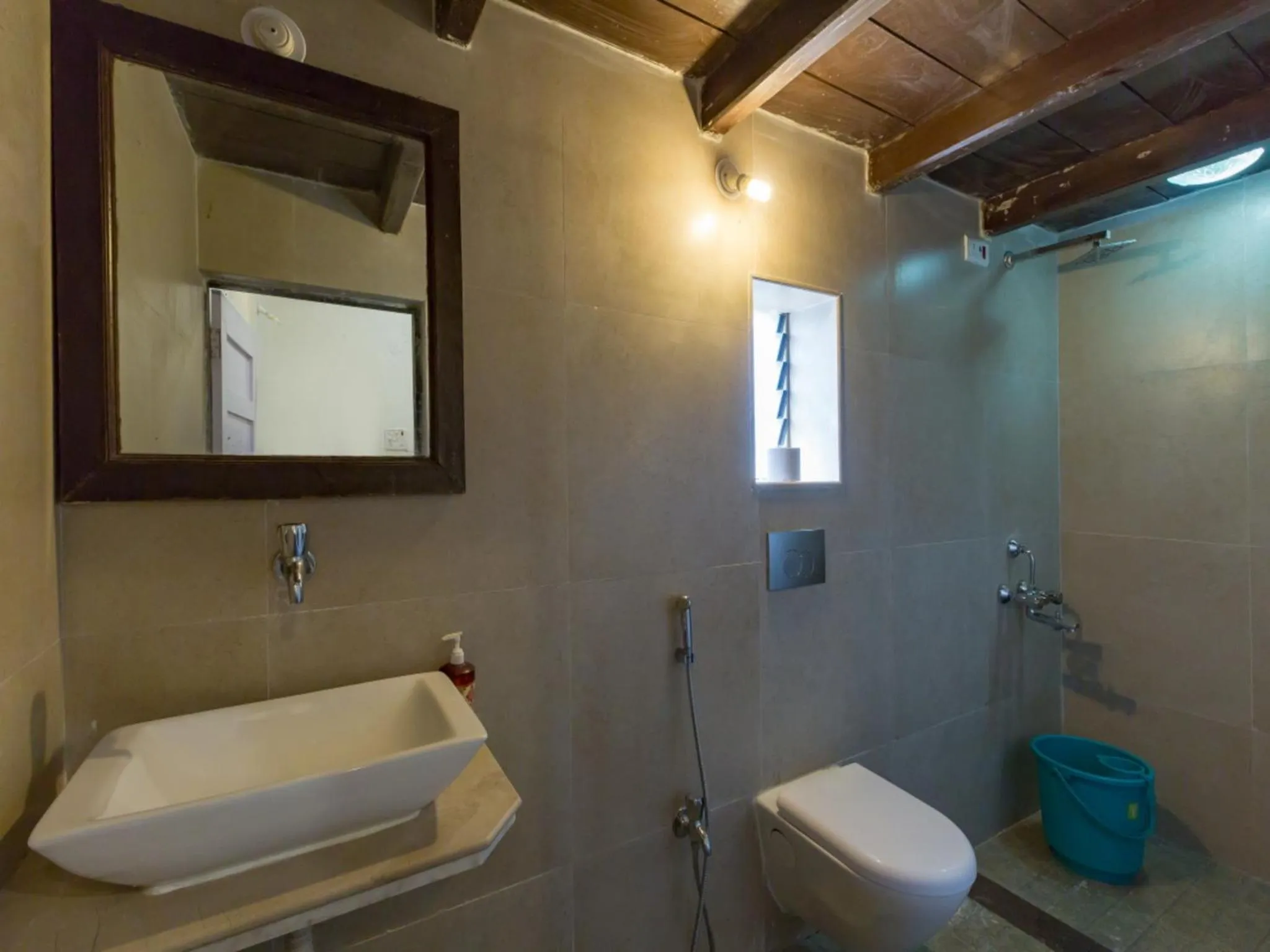 Bathroom in SaffronStays Salt Rim on the Beach, Korlai