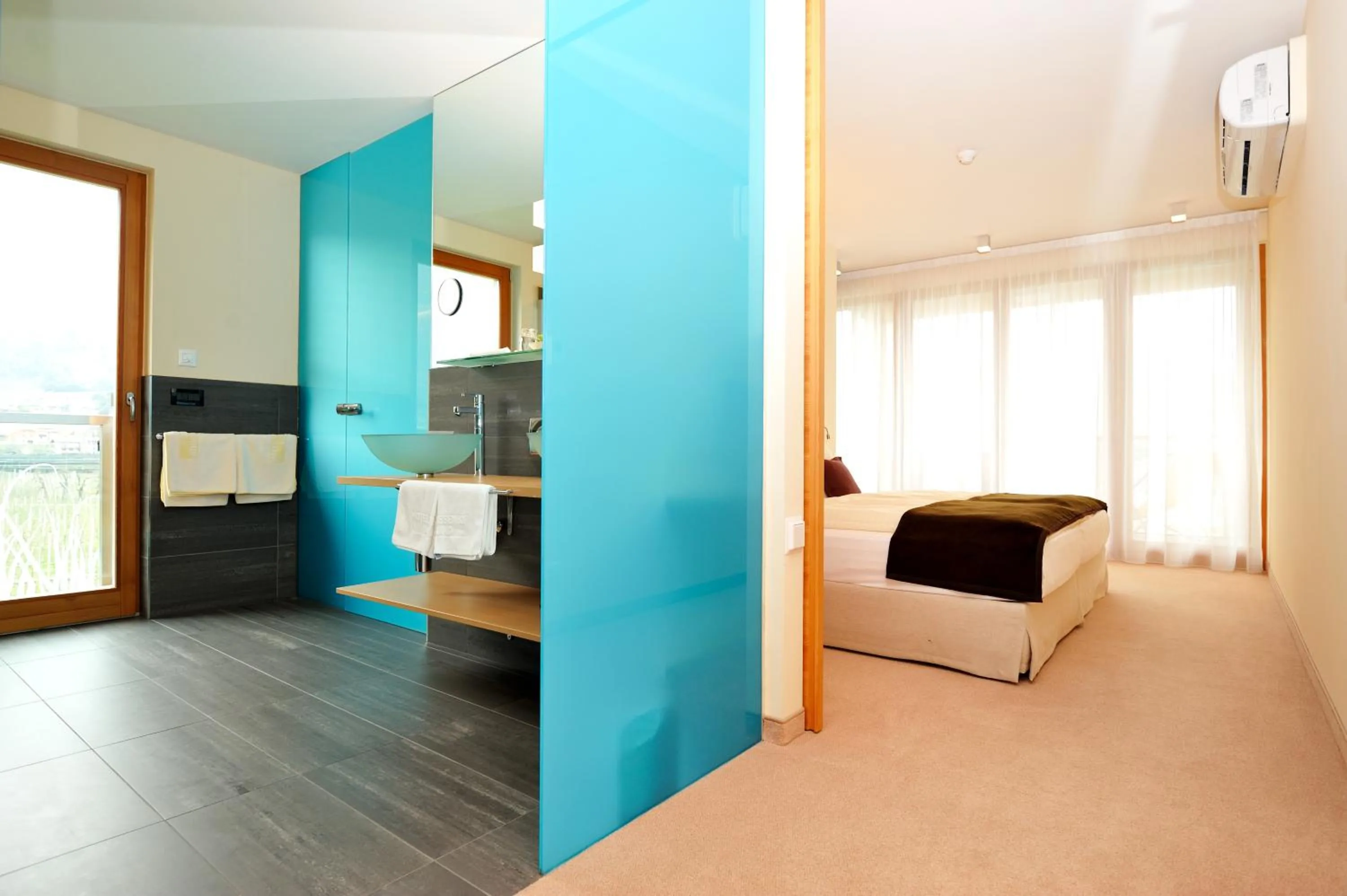 Bed in Hotel Wiesenhof