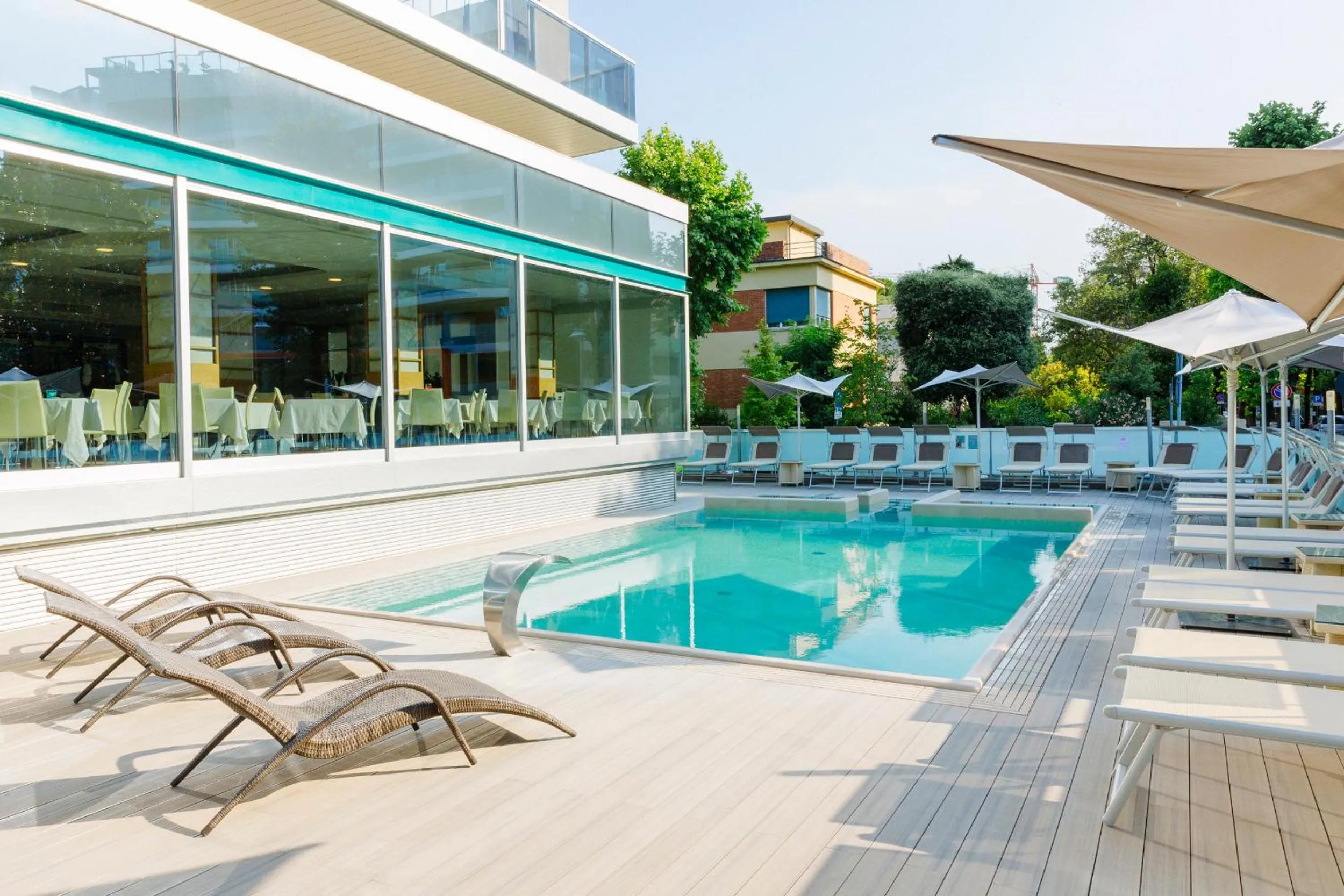 Swimming pool in Aqua Hotel