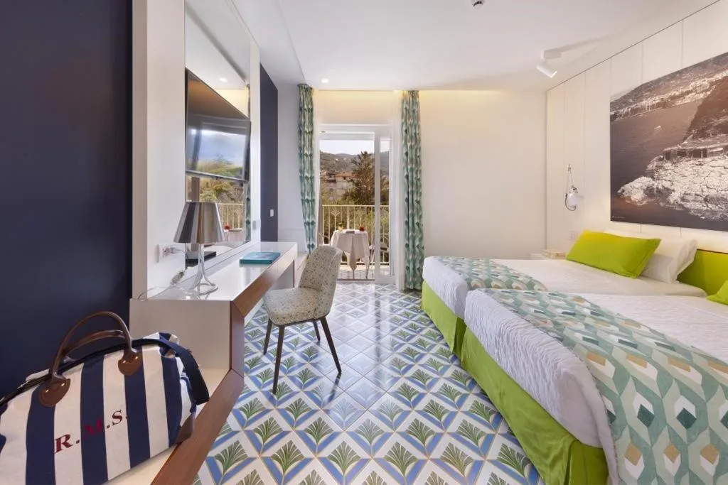 Bed in Grand Hotel Riviera