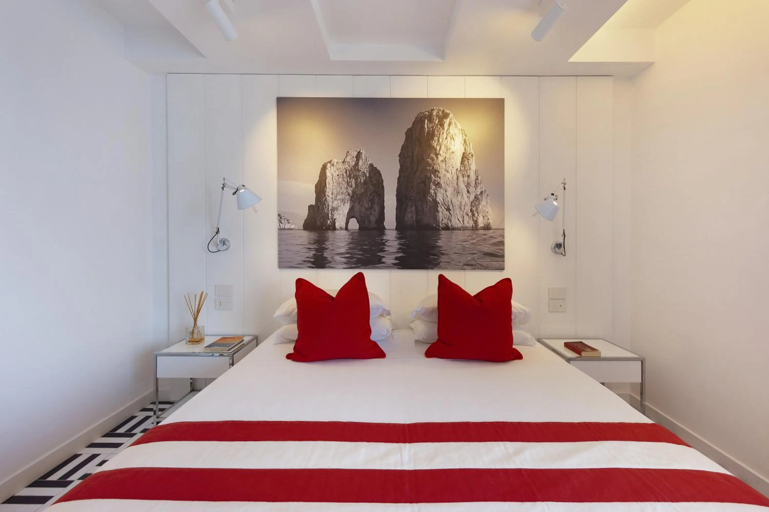 Bed in Grand Hotel Riviera