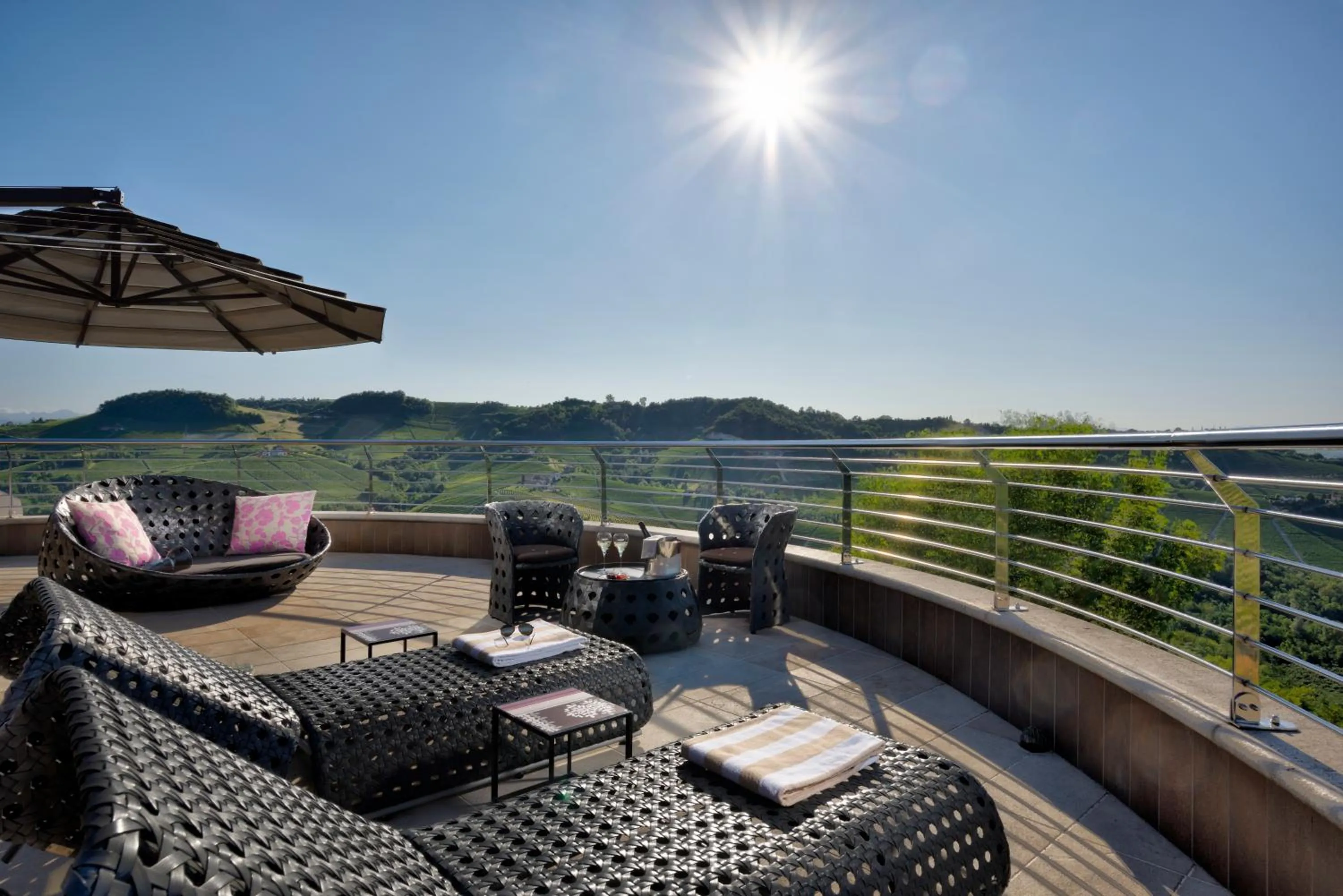 Balcony/Terrace in Il Boscareto Resort & Spa