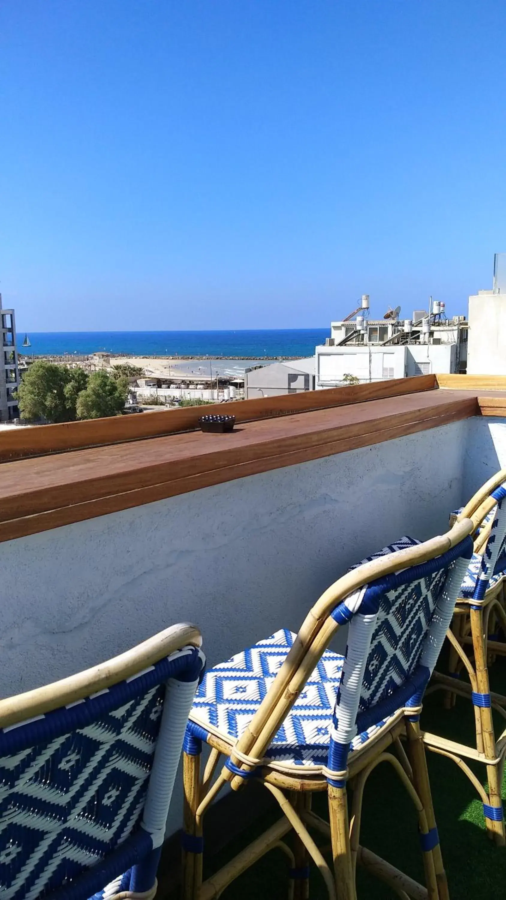 Sea view in The New Port Hotel TLV Sea view in The New Port Hotel TLV