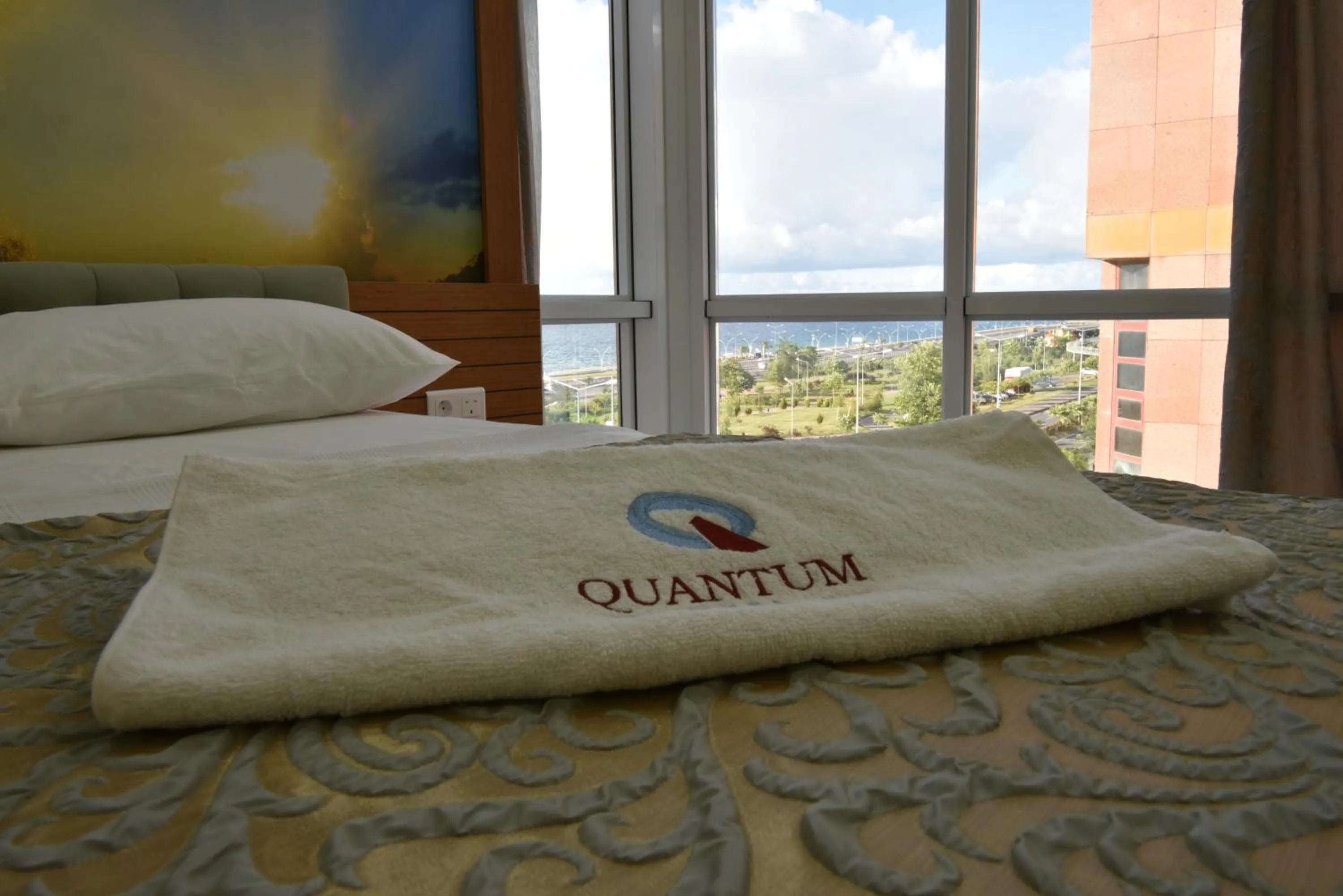 Decorative detail, Bed in Quantum Hotel