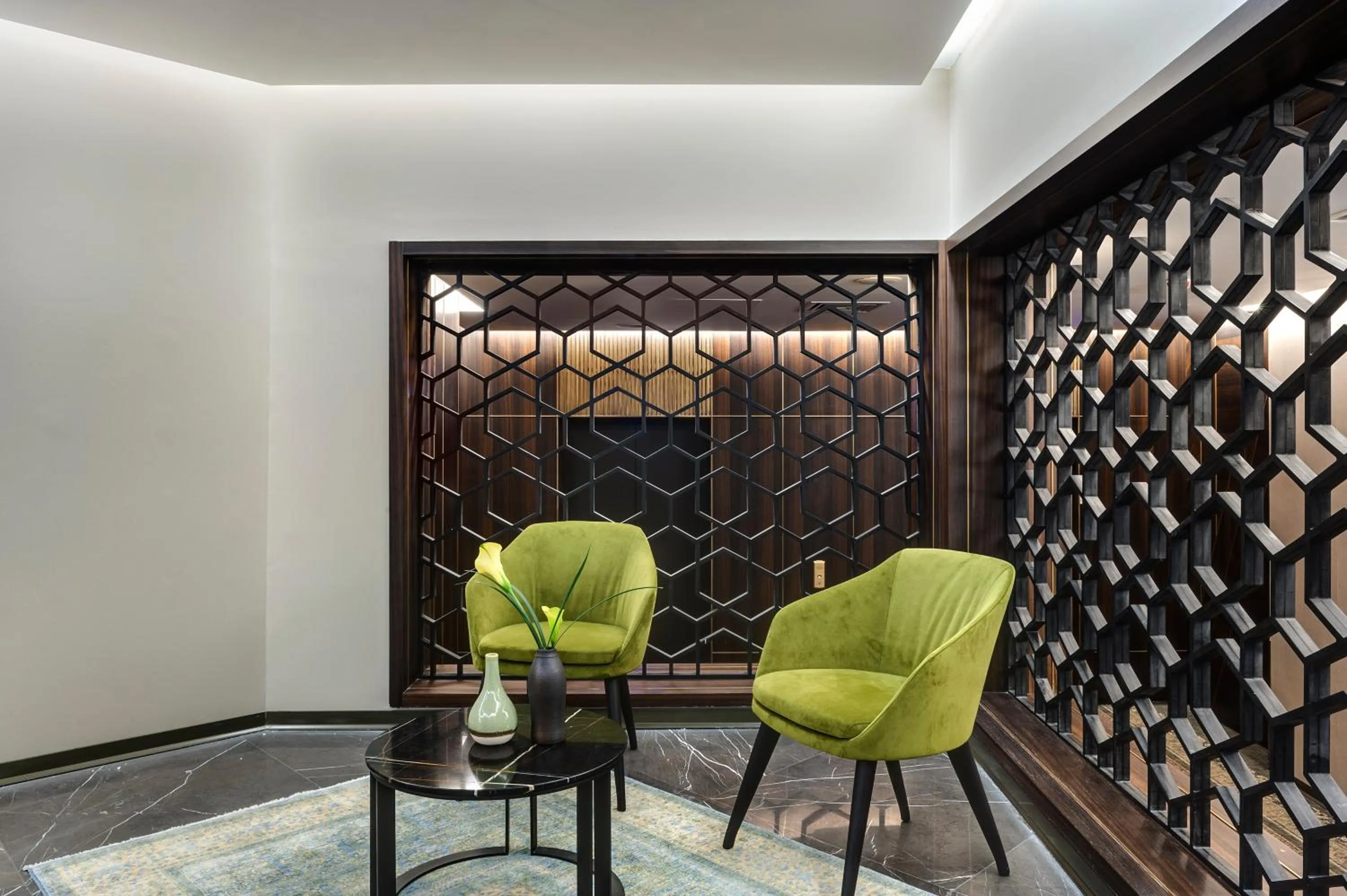 Seating area in The Inbal Jerusalem