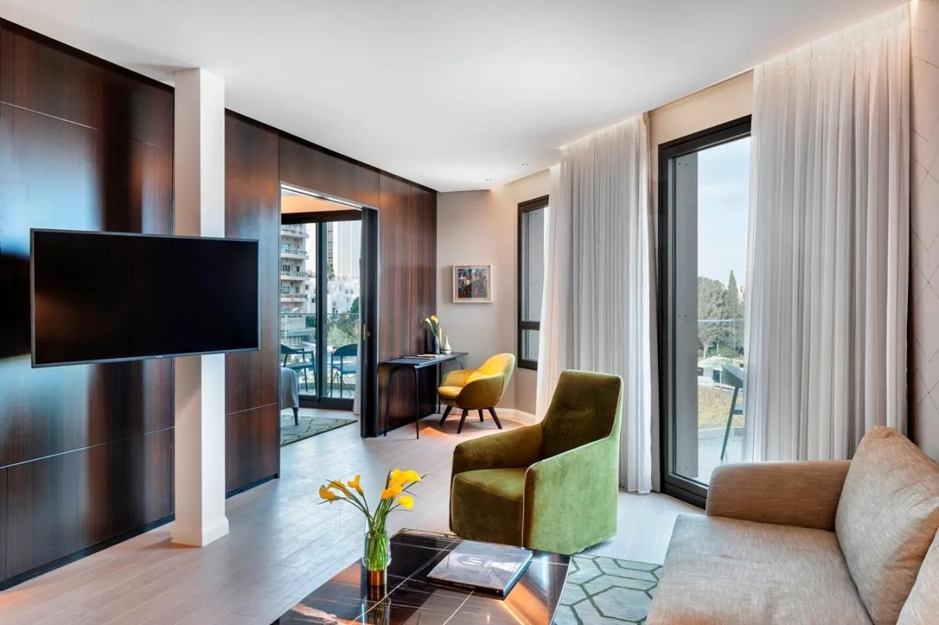 Seating area in The Inbal Jerusalem