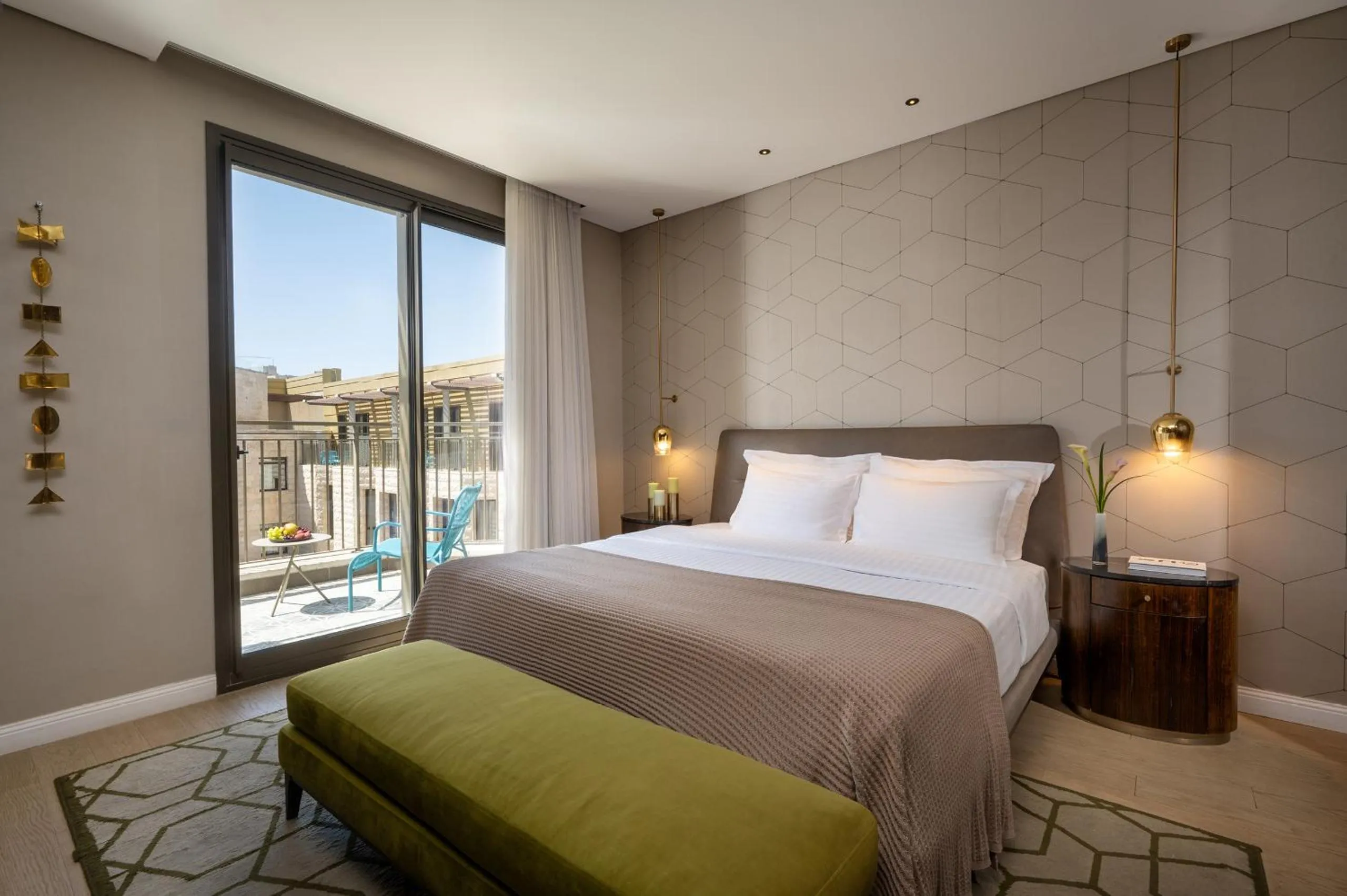 Bedroom, Bed in The Inbal Jerusalem