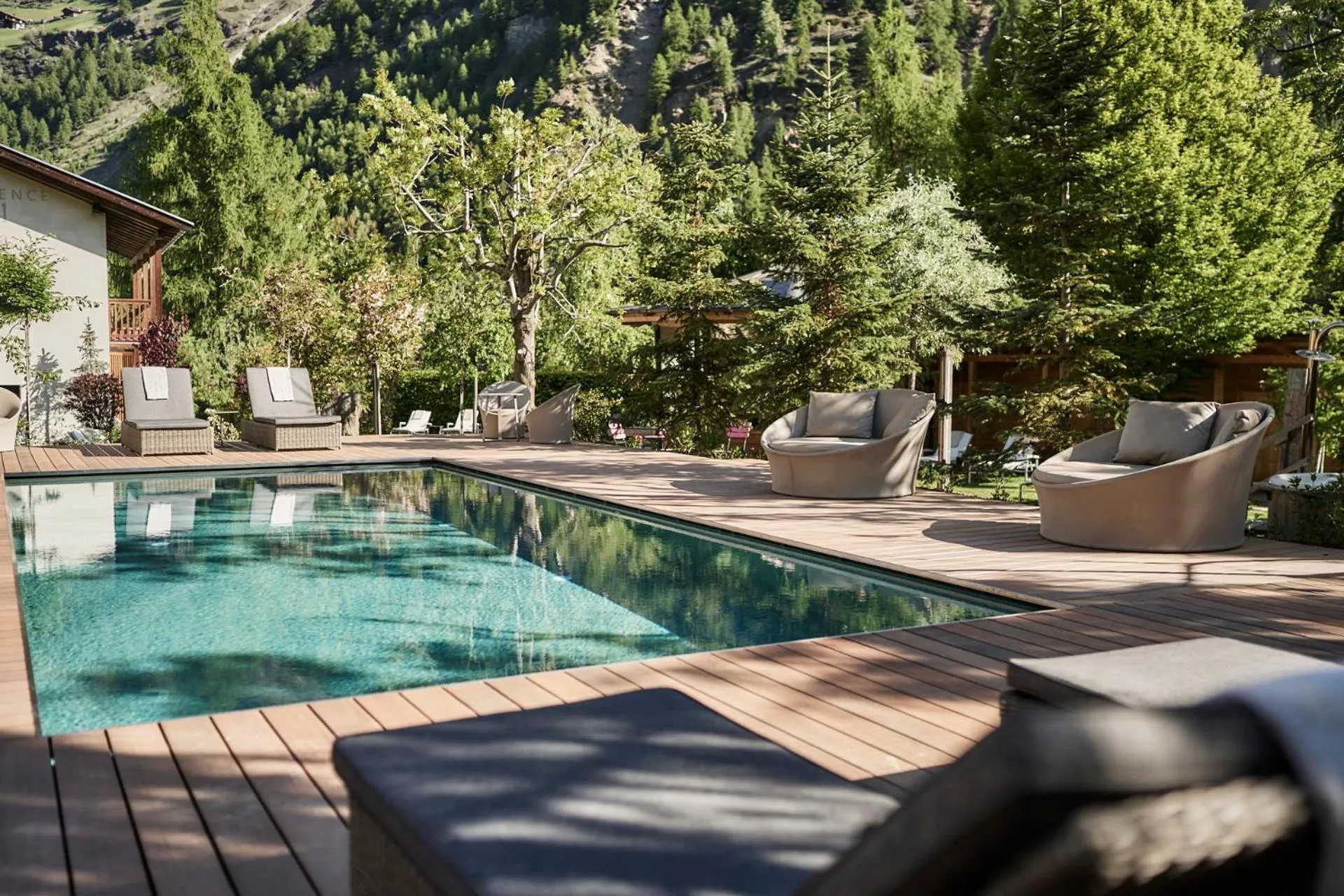 Swimming pool in Goldene Rose Karthaus a member of Small Luxury Hotels of the World