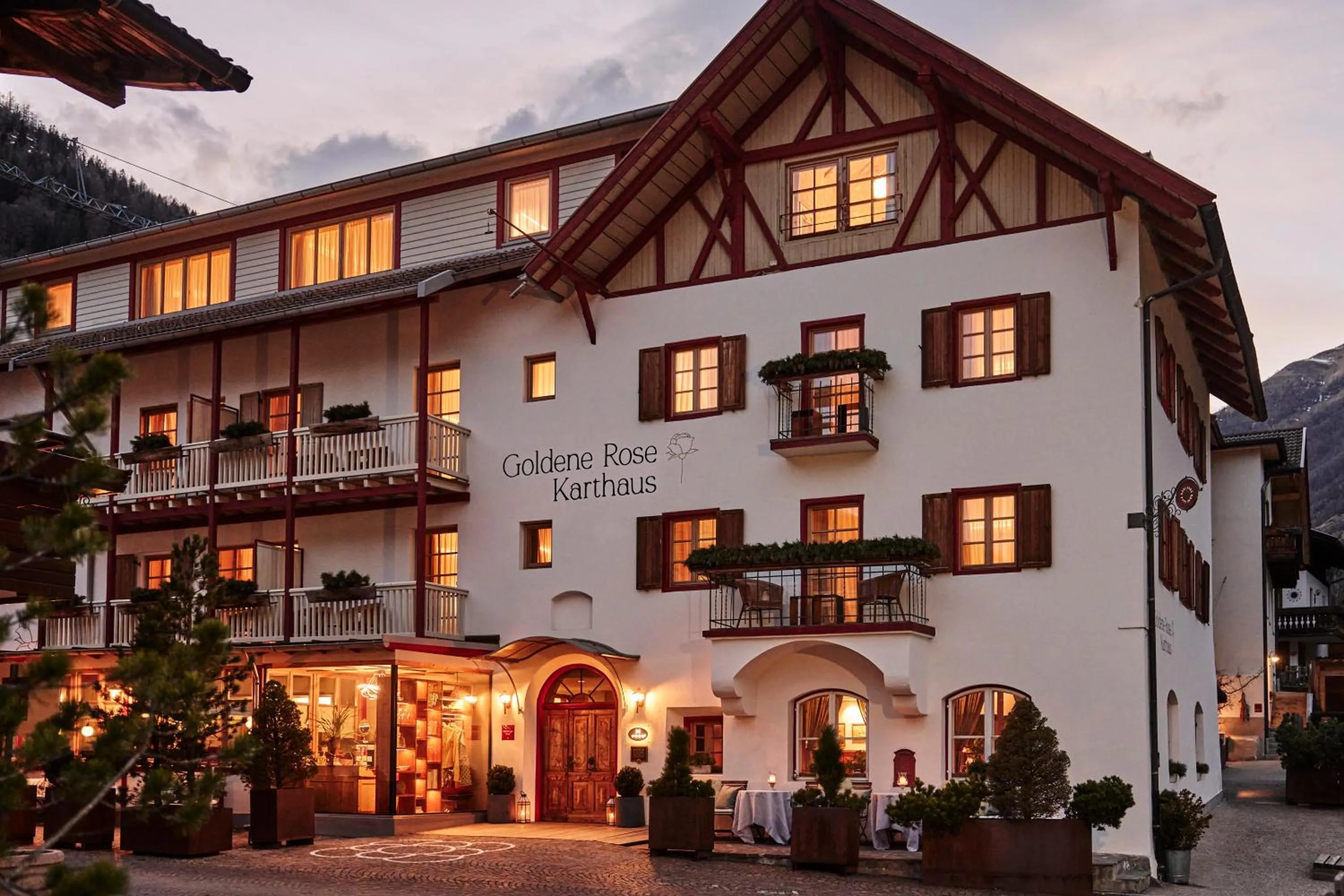 Facade/entrance in Goldene Rose Karthaus a member of Small Luxury Hotels of the World