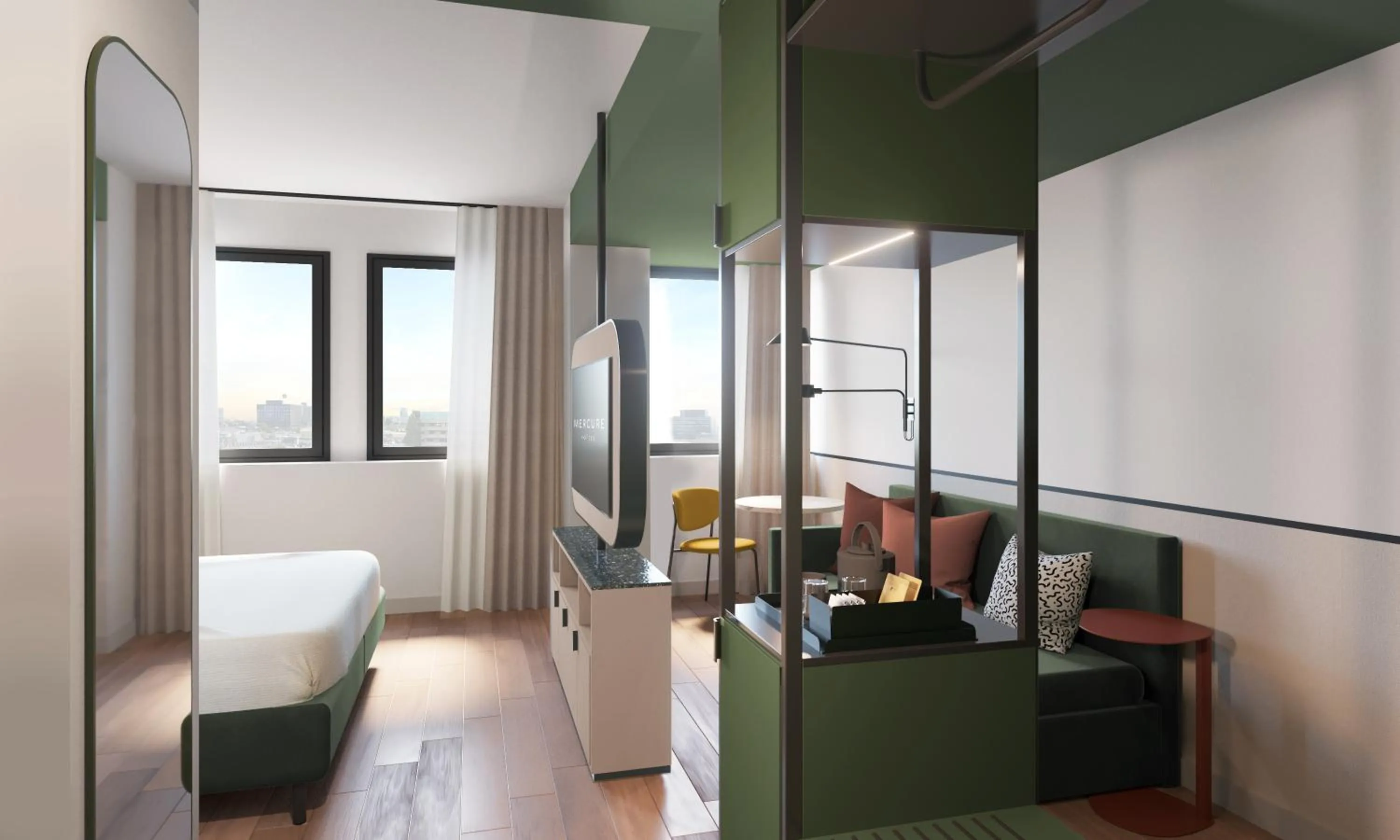 Seating area, Bed in Mercure Milano Agrate Brianza