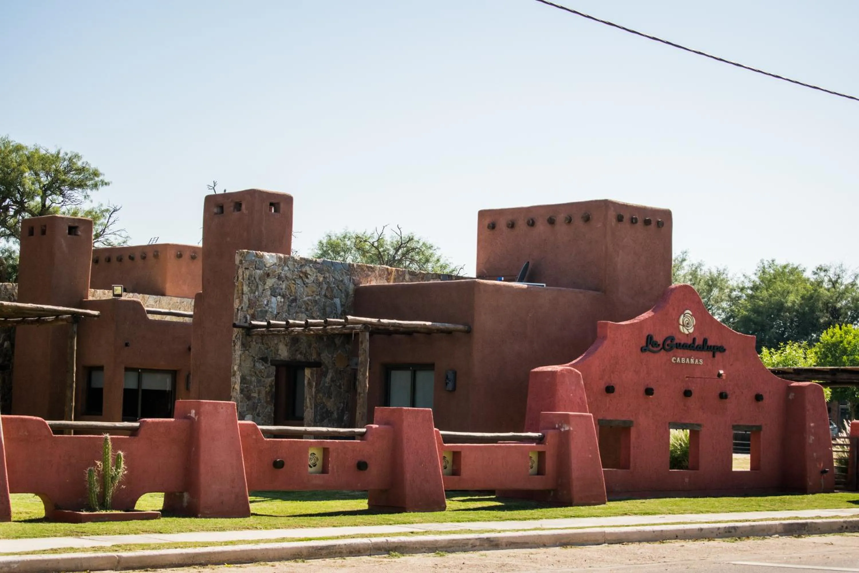 Facade/entrance in La Guadalupe Cabañas