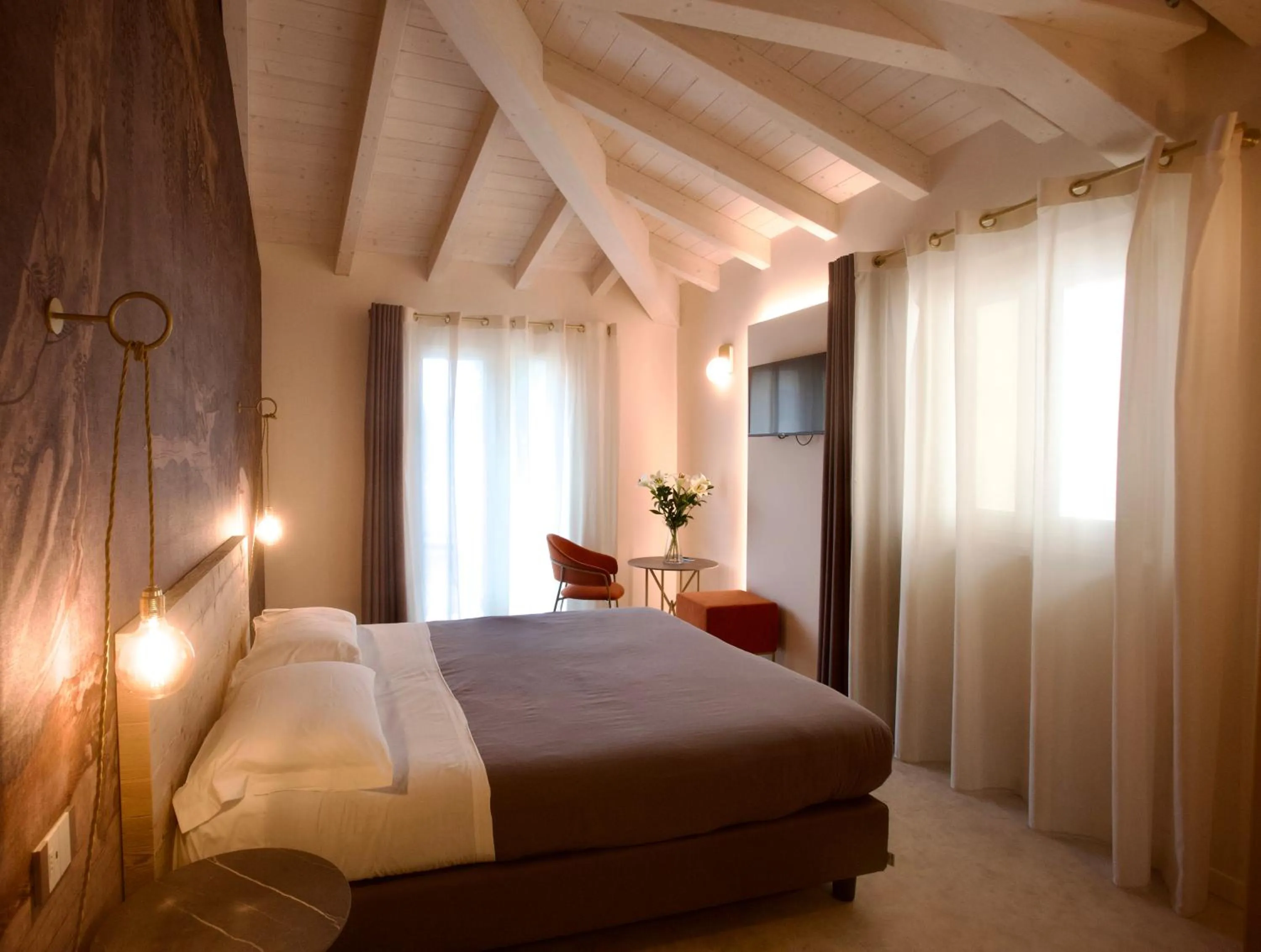 Bed in Hotel Vittorio