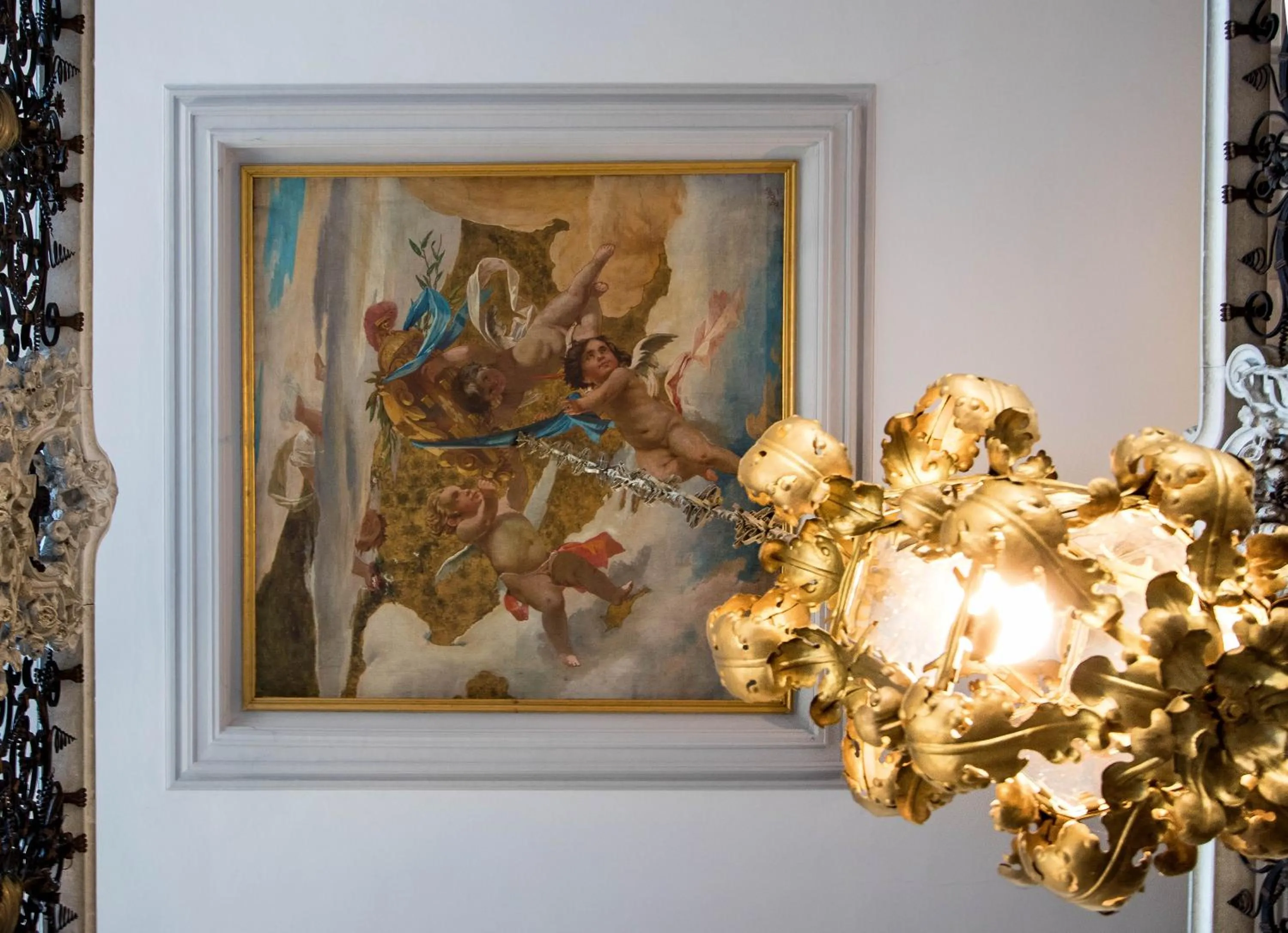 Decorative detail in Hotel Villa Borghi