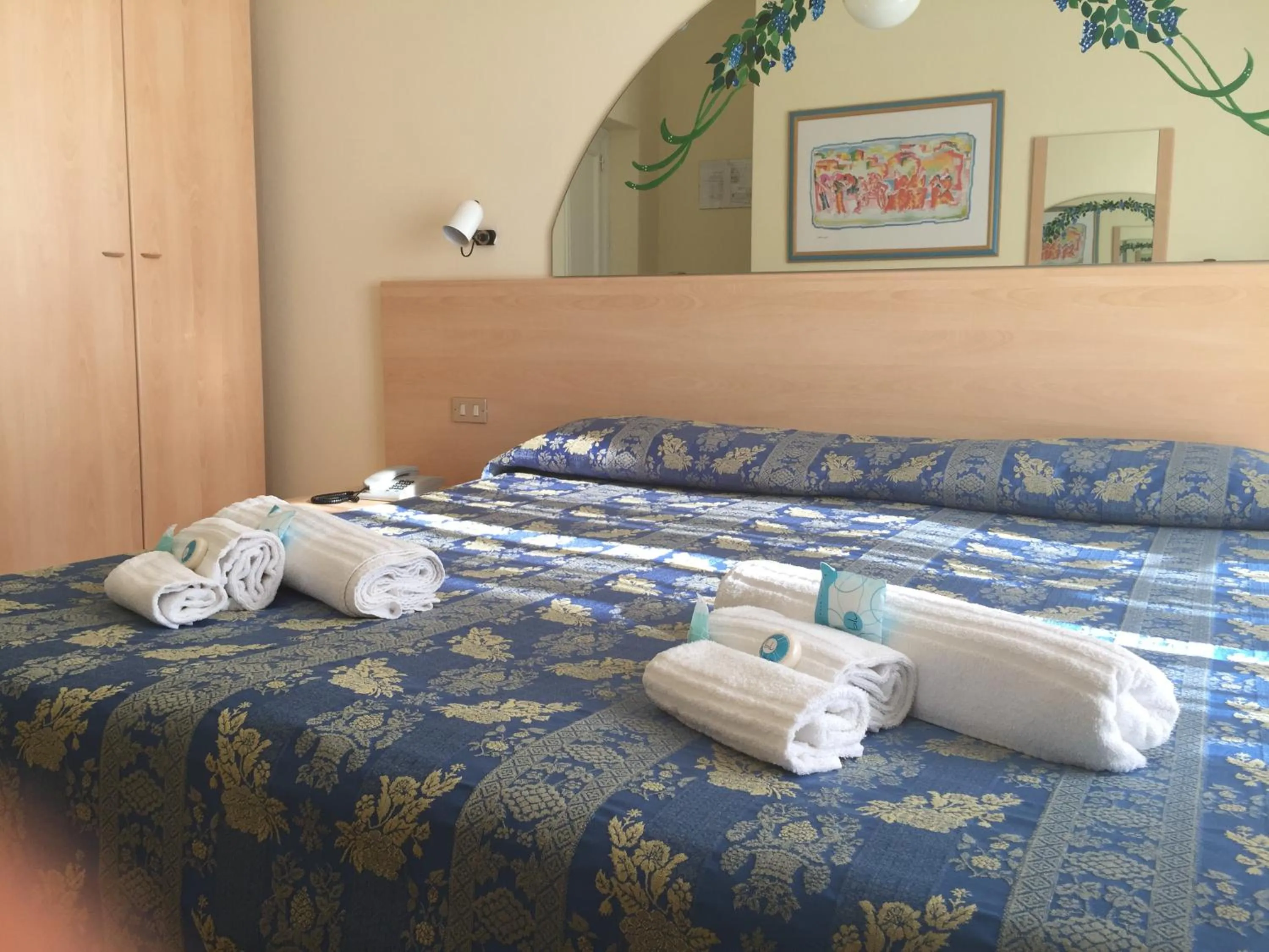 Bed in Hotel Riviera