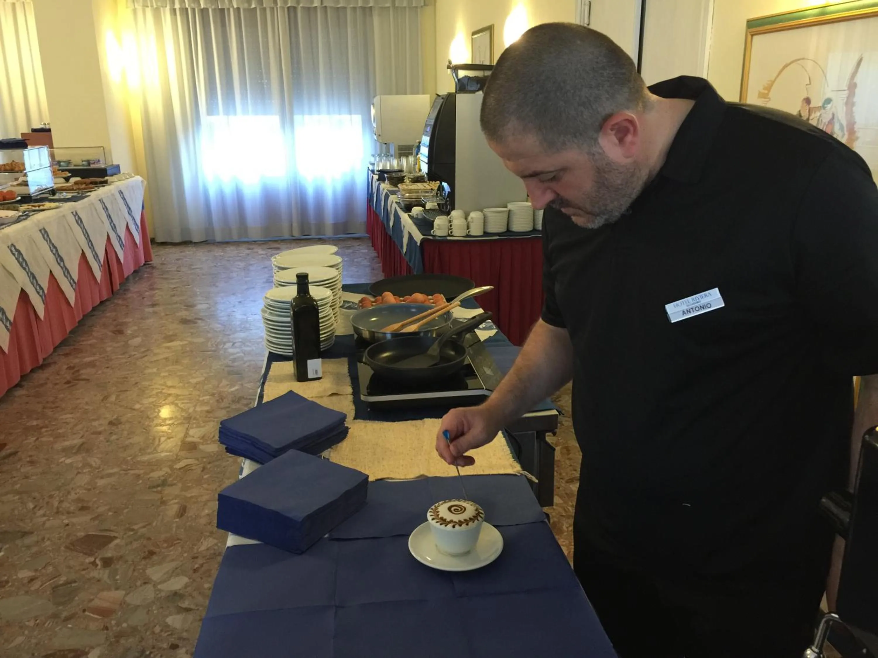 Buffet breakfast in Hotel Riviera