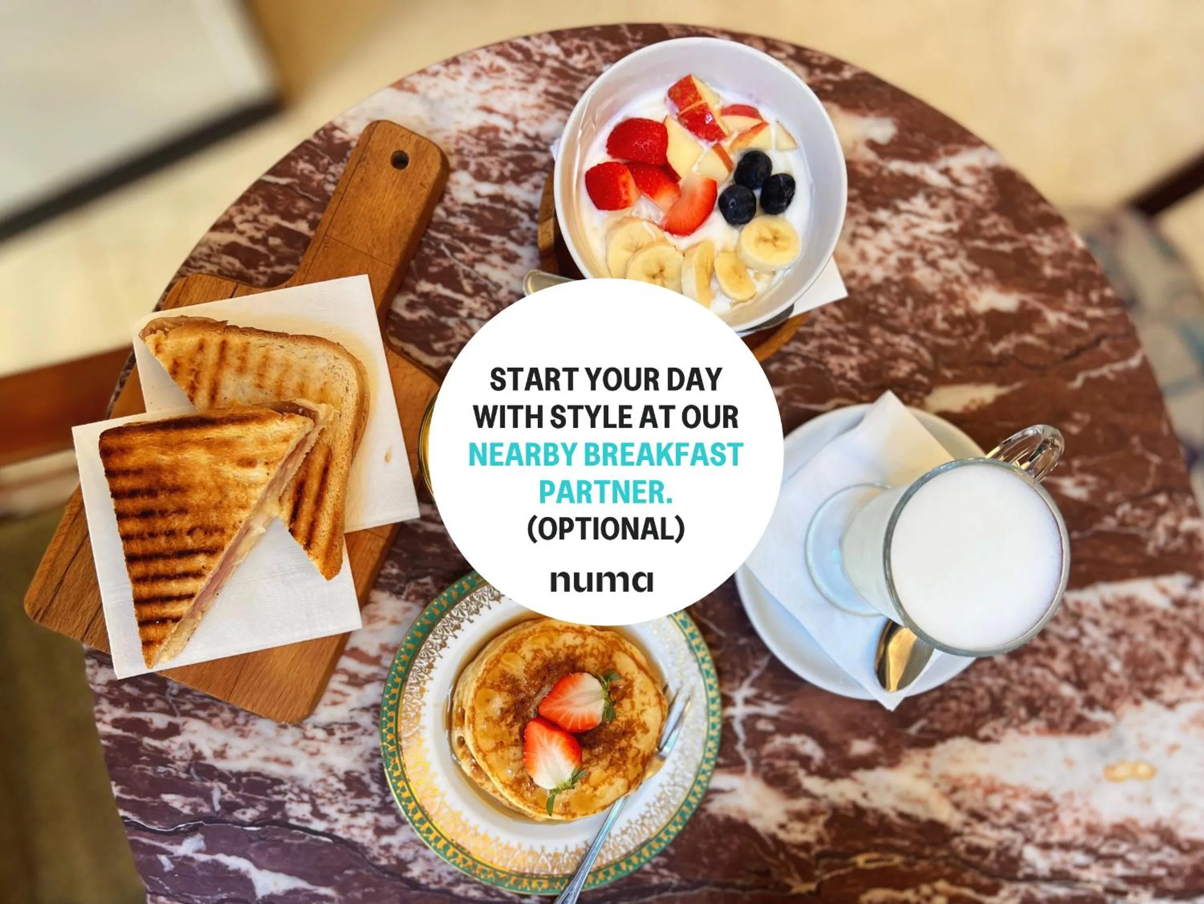 Food and drinks in Numa Rome Vici